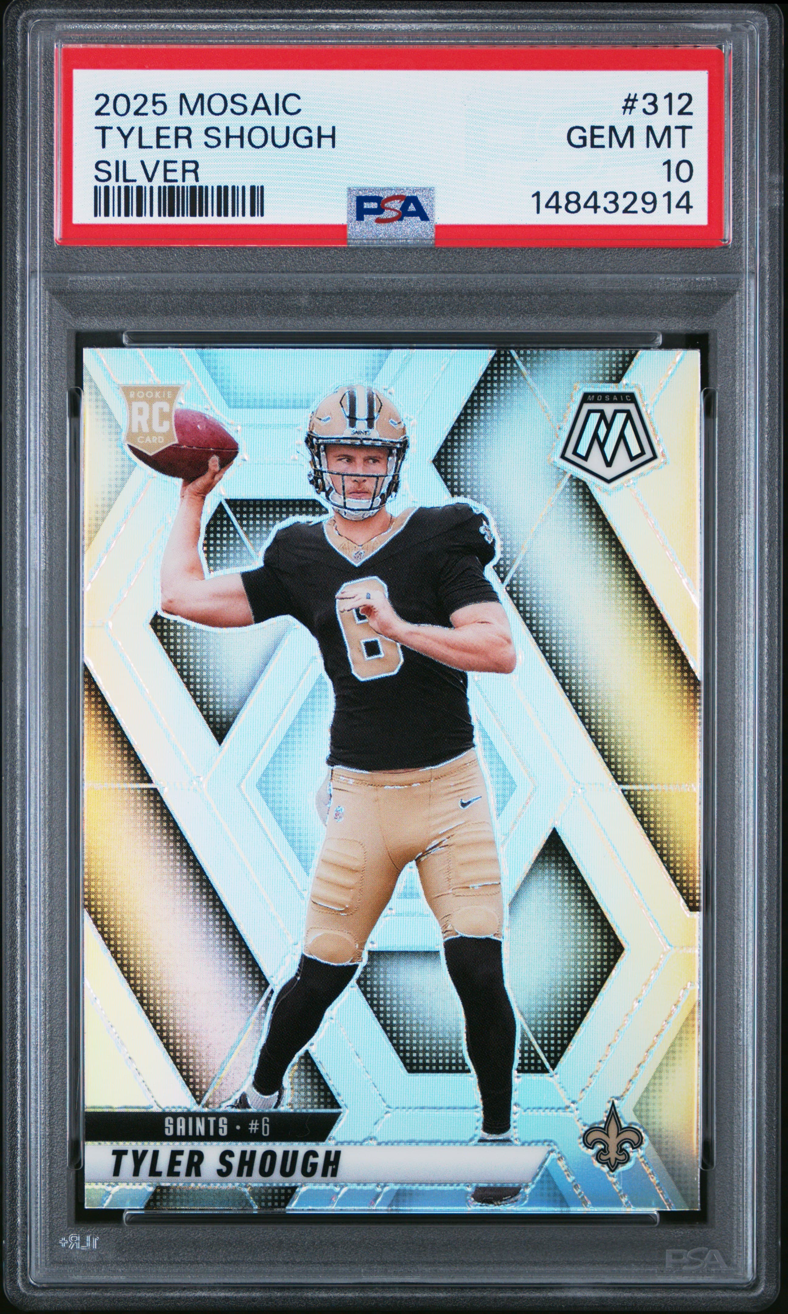 2025 PANINI MOSAIC TYLER SHOUGH #312 SILVER GEM MT 10 148432914