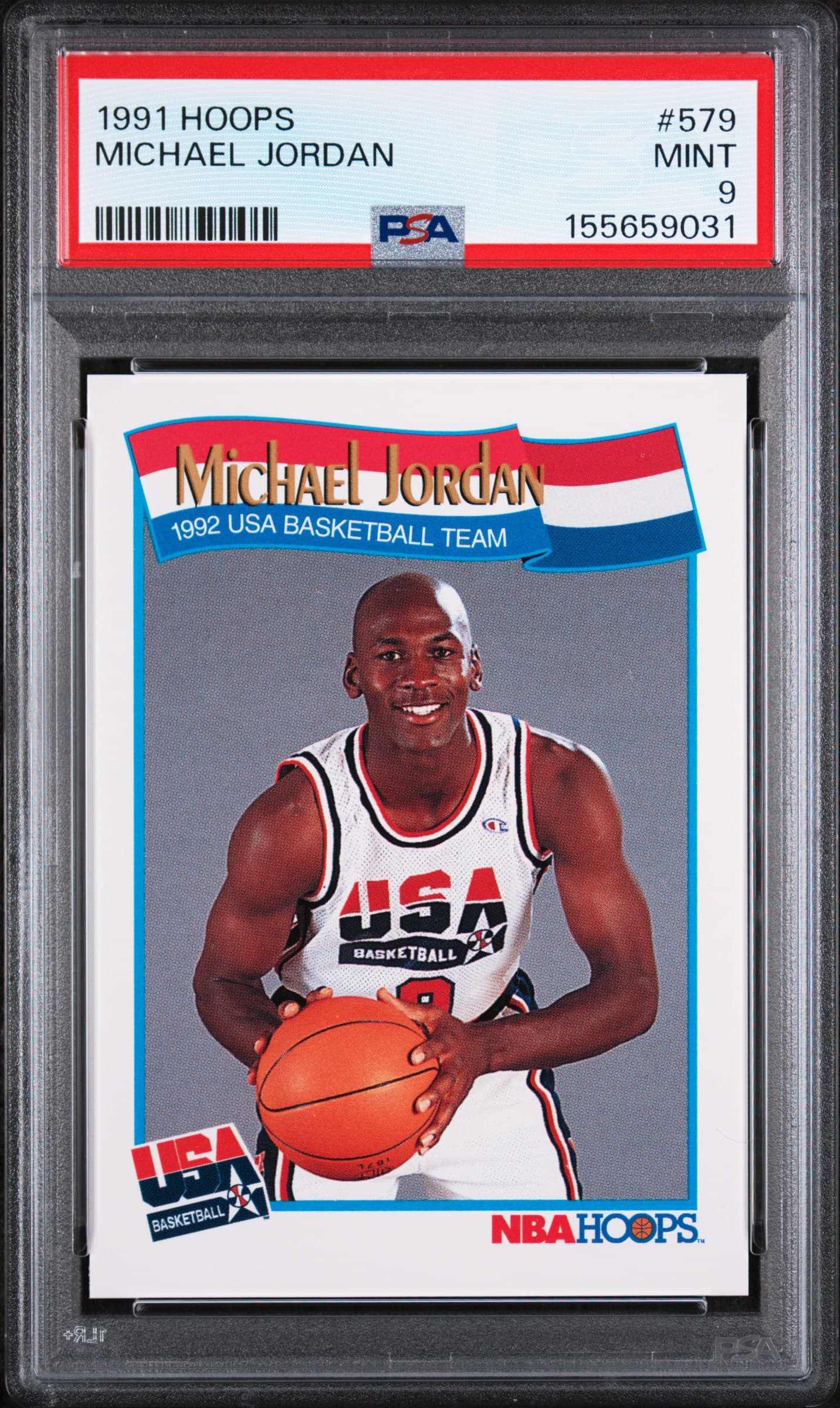 1991 HOOPS MICHAEL JORDAN #579 MINT 9 155659031