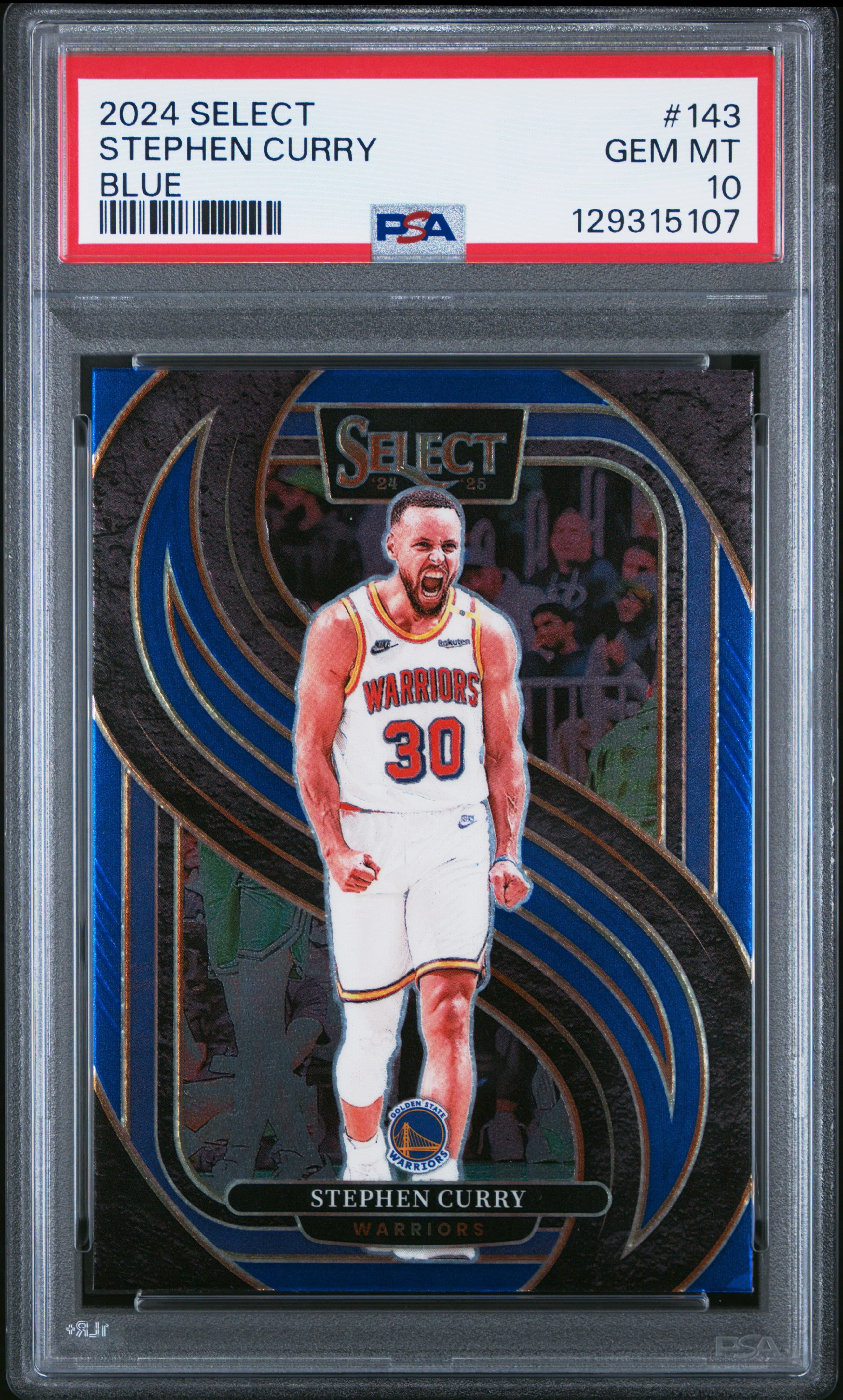 2024 PANINI SELECT STEPHEN CURRY #143 BLUE GEM MT 10 129315107