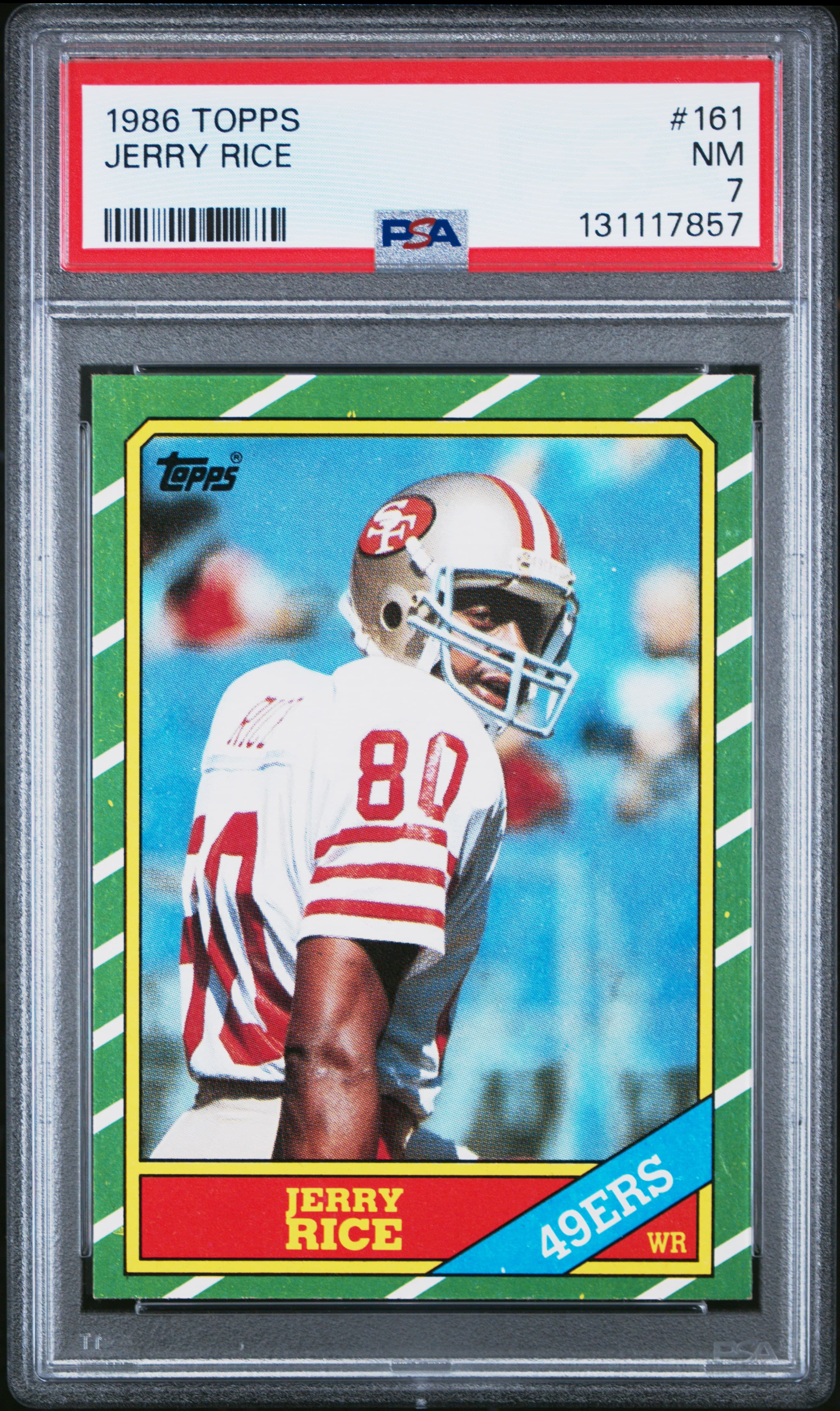 1986 TOPPS JERRY RICE #161 NM 7 131117857