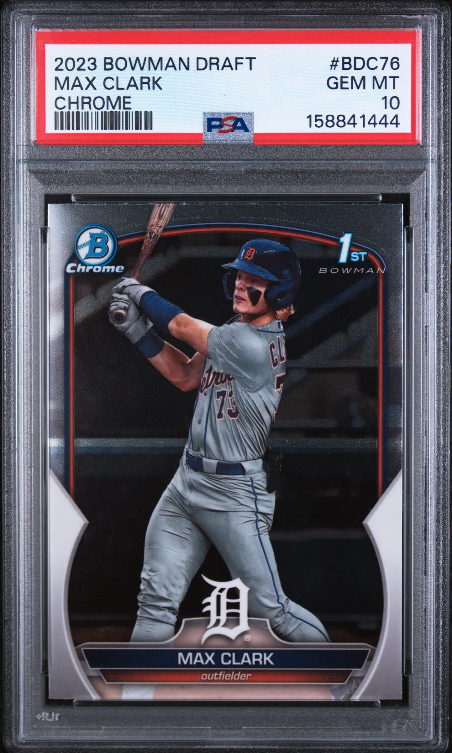 2023 BOWMAN DRAFT MAX CLARK #BDC76 CHROME GEM MT 10 158841444