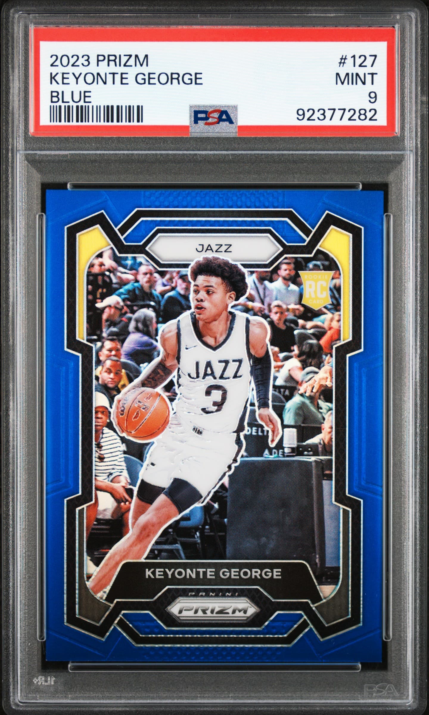2023 PANINI PRIZM KEYONTE GEORGE #127 BLUE PRIZM MINT 9 92377282