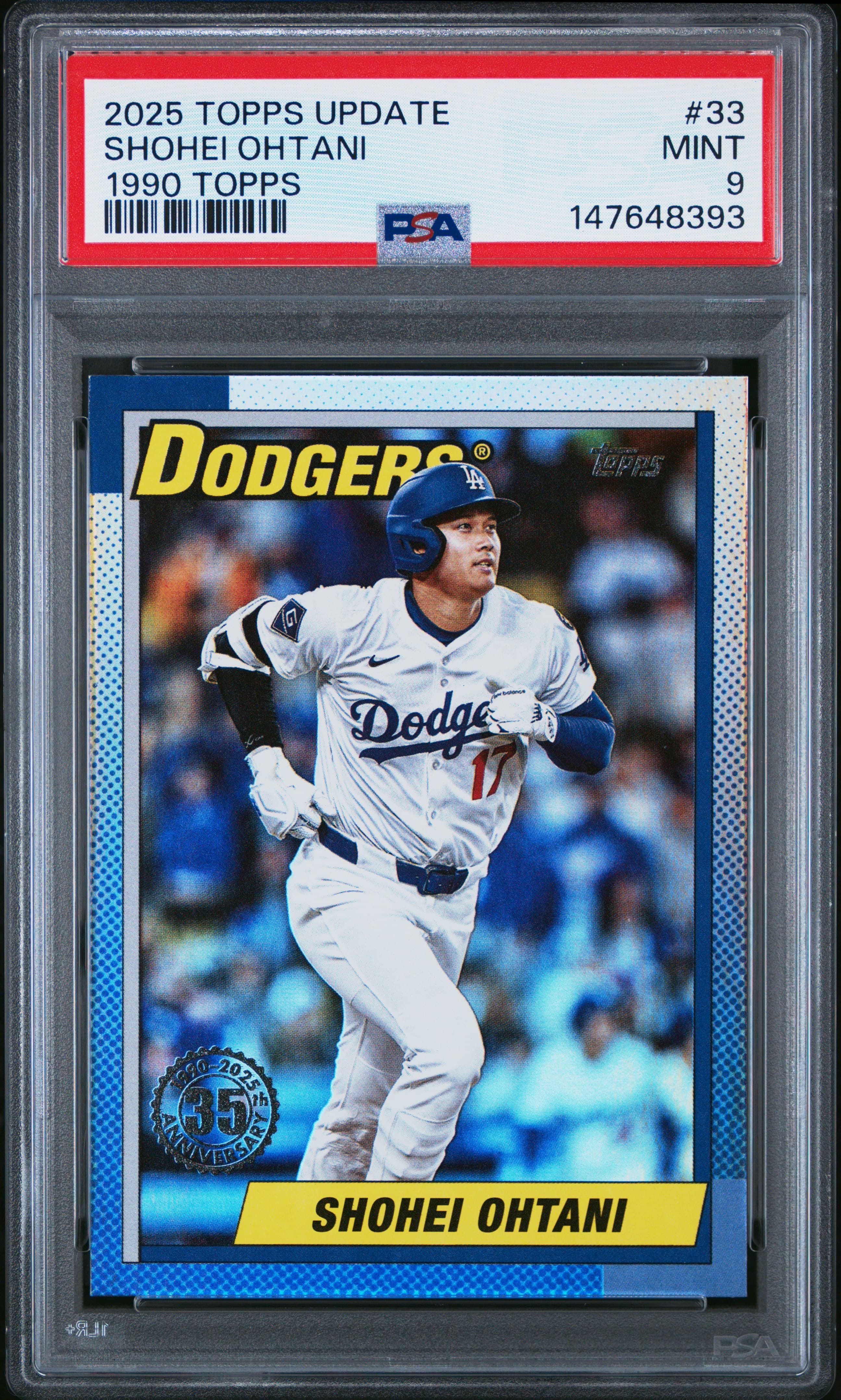 2025 TOPPS UPDATE 1990 TOPPS BASEBALL SHOHEI OHTANI #33 MINT 9 147648393