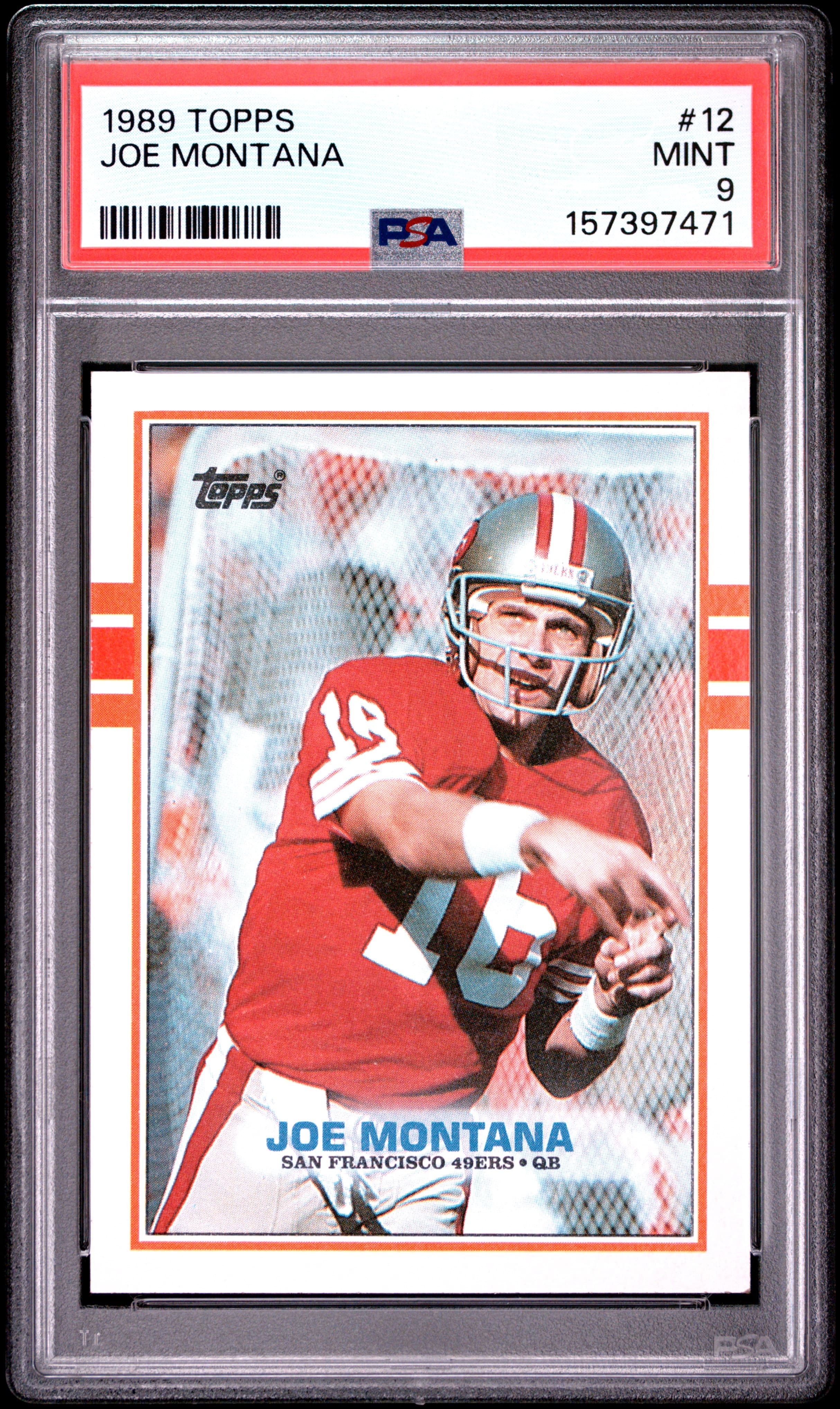 1989 TOPPS JOE MONTANA #12 MINT 9 157397471
