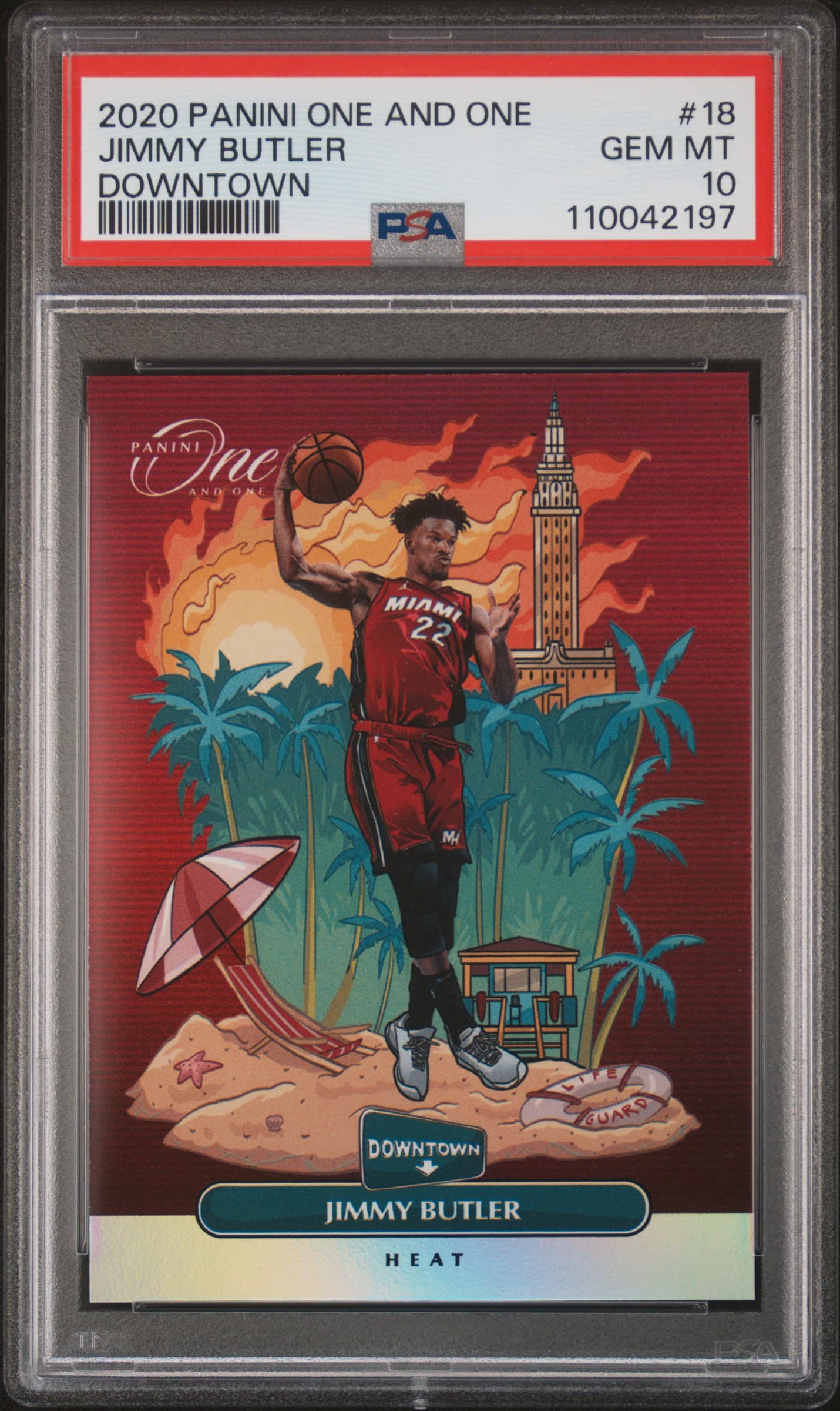 2020 PANINI ONE AND ONE DOWNTOWN JIMMY BUTLER #18 DOWNTOWN GEM MT 10 110042197