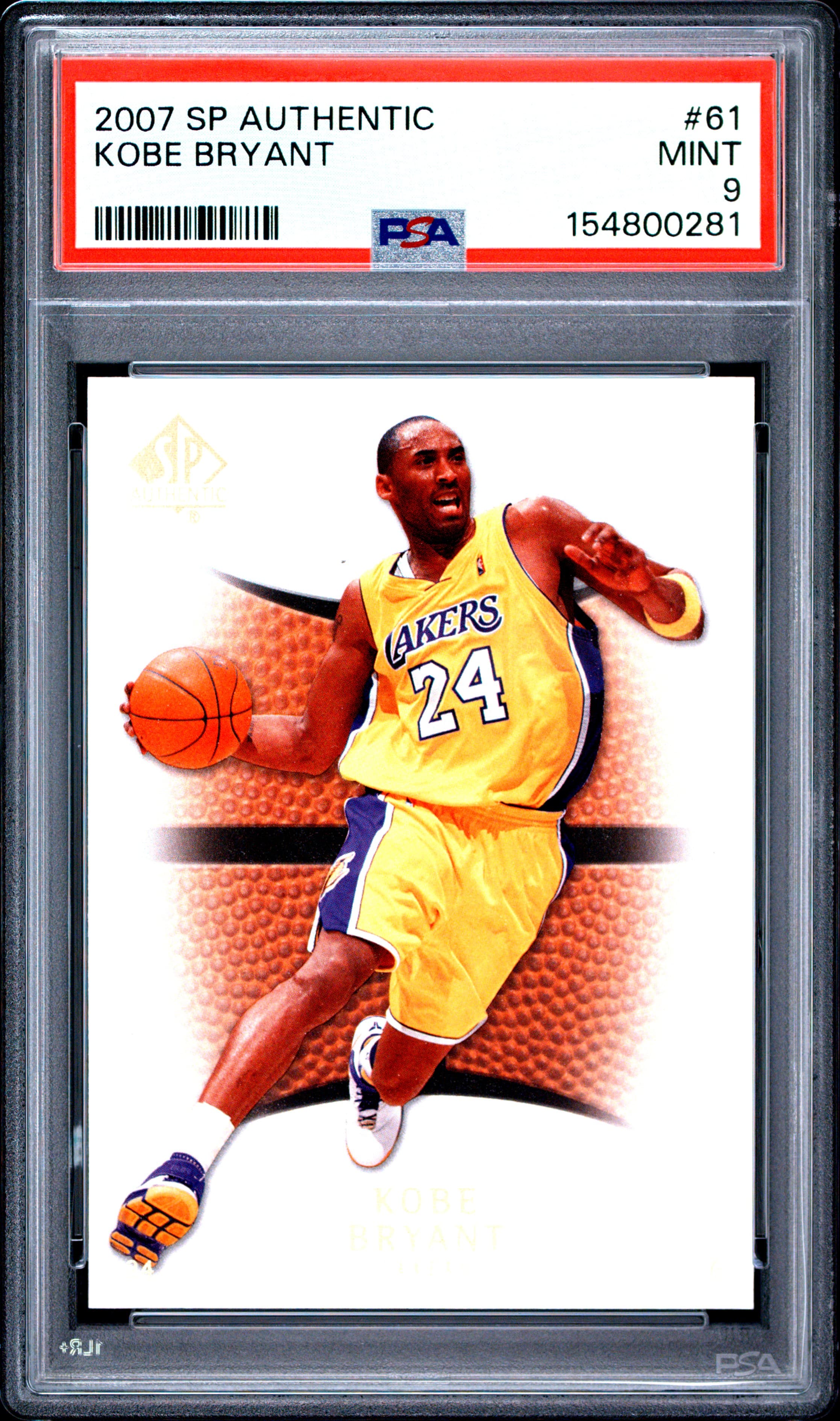 2007 SP AUTHENTIC KOBE BRYANT #61 MINT 9 154800281