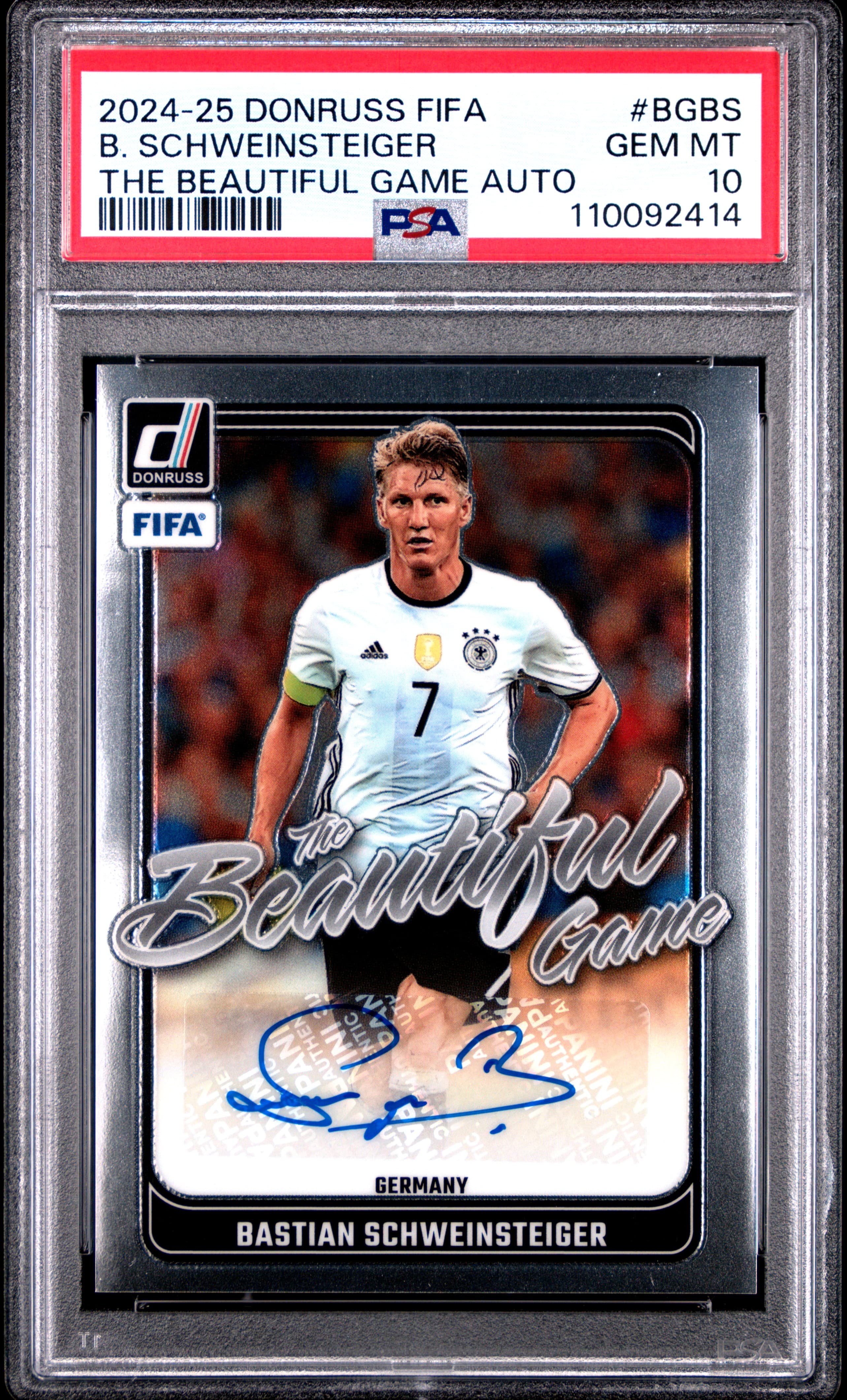 2024-25 PANINI DONRUSS FIFA THE BEAUTIFUL GAME AUTOGRAPHS B. SCHWEINSTEIGER #BGBS GEM MT 10 110092414