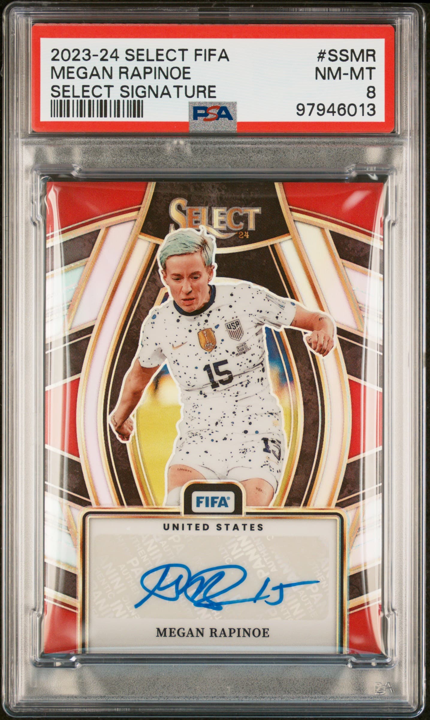 2023-24 PANINI SELECT FIFA SELECT SIGNATURES MEGAN RAPINOE #SSMR NM-MT 8 97946013