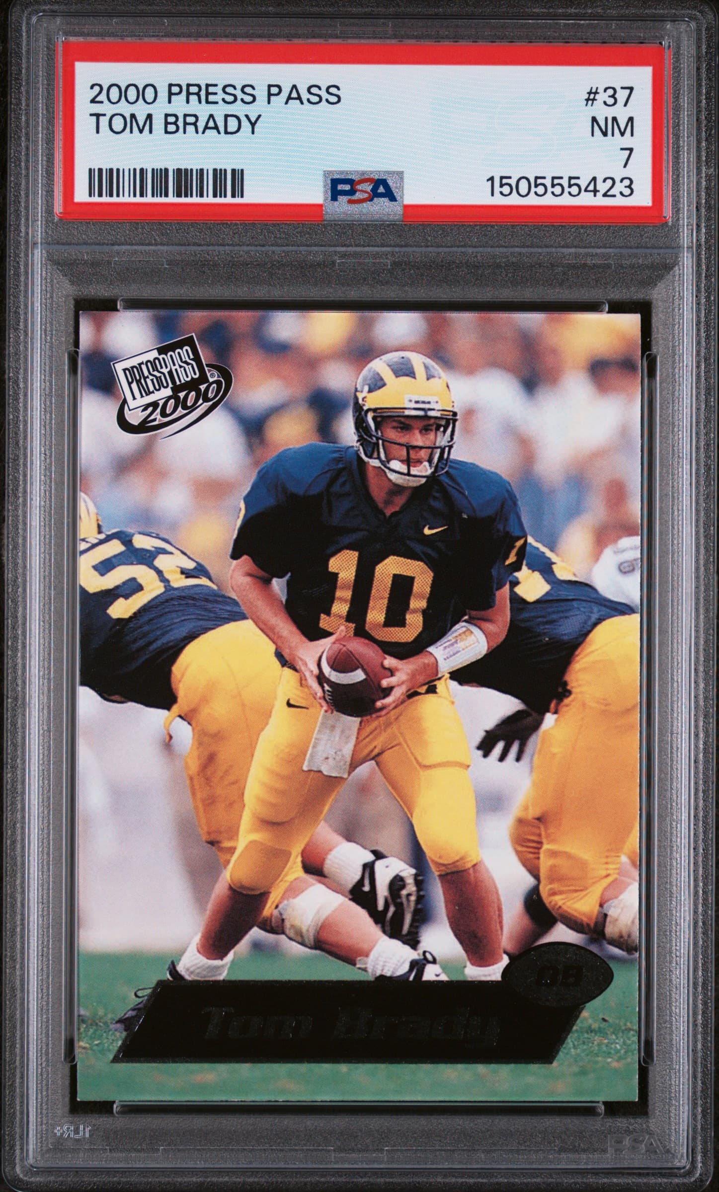 2000 PRESS PASS TOM BRADY #37 NM 7 150555423