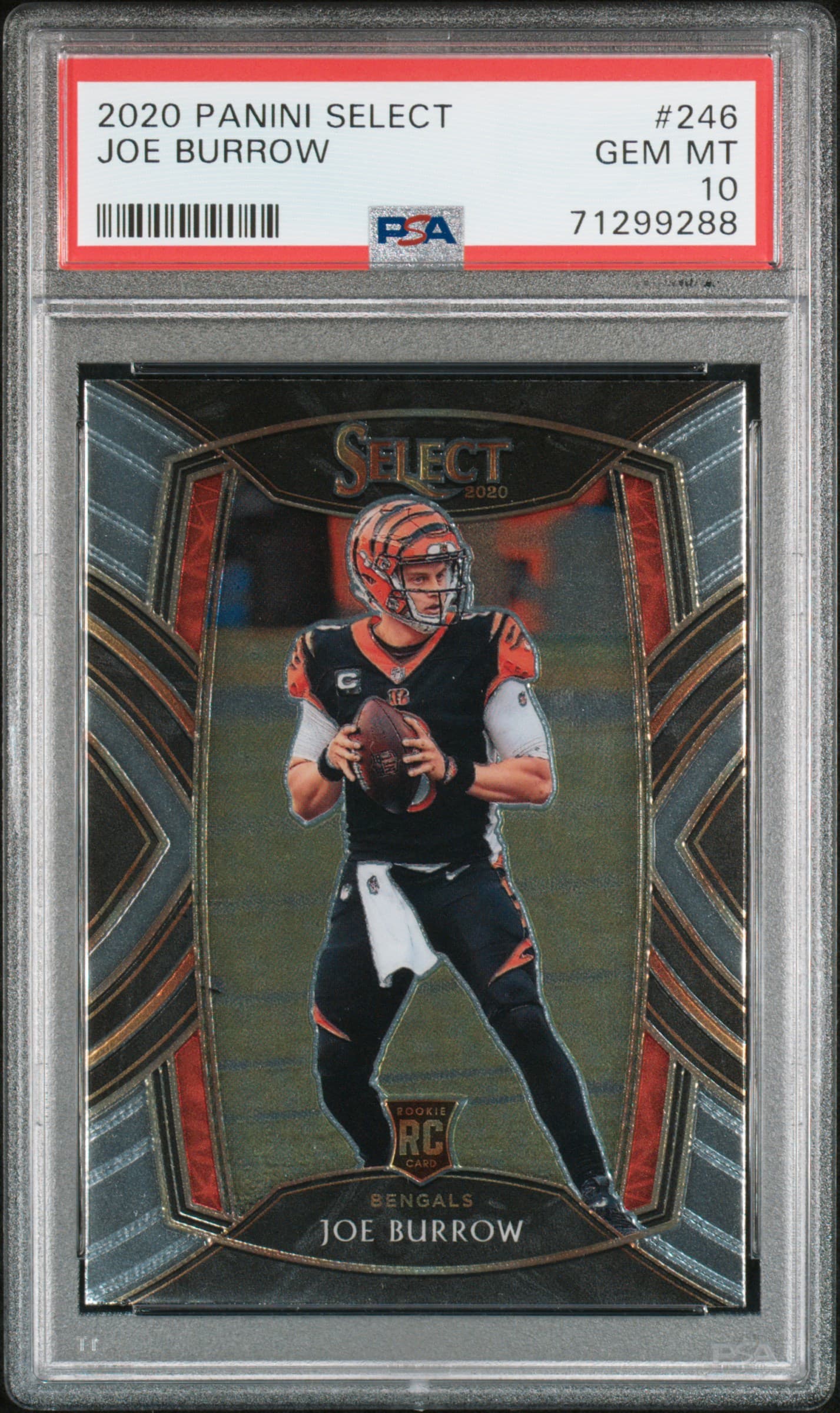 2020 PANINI SELECT JOE BURROW #246 GEM MT 10 71299288