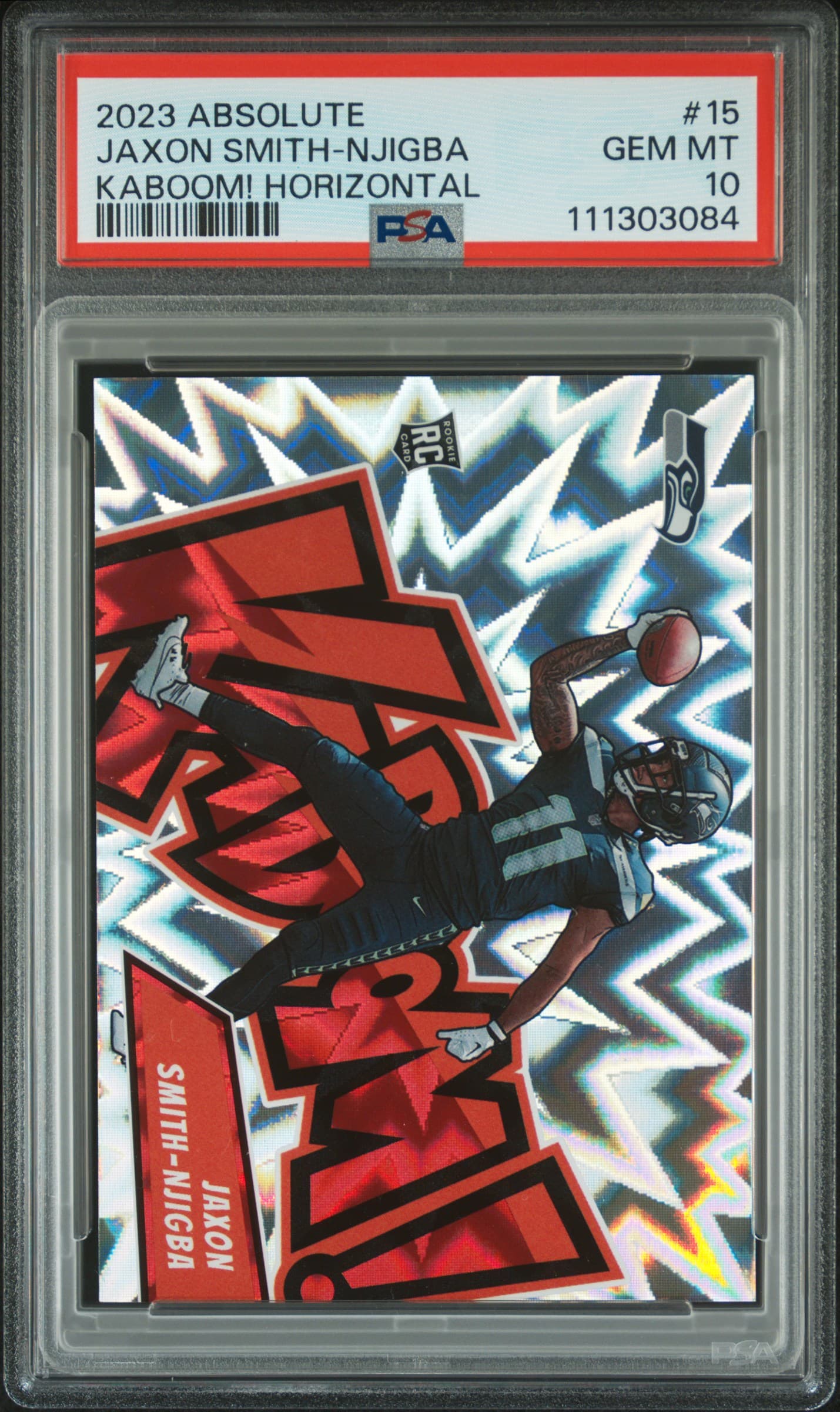 2023 PANINI ABSOLUTE KABOOM! HORIZONTAL JAXON SMITH-NJIGBA #15 GEM MT 10 111303084