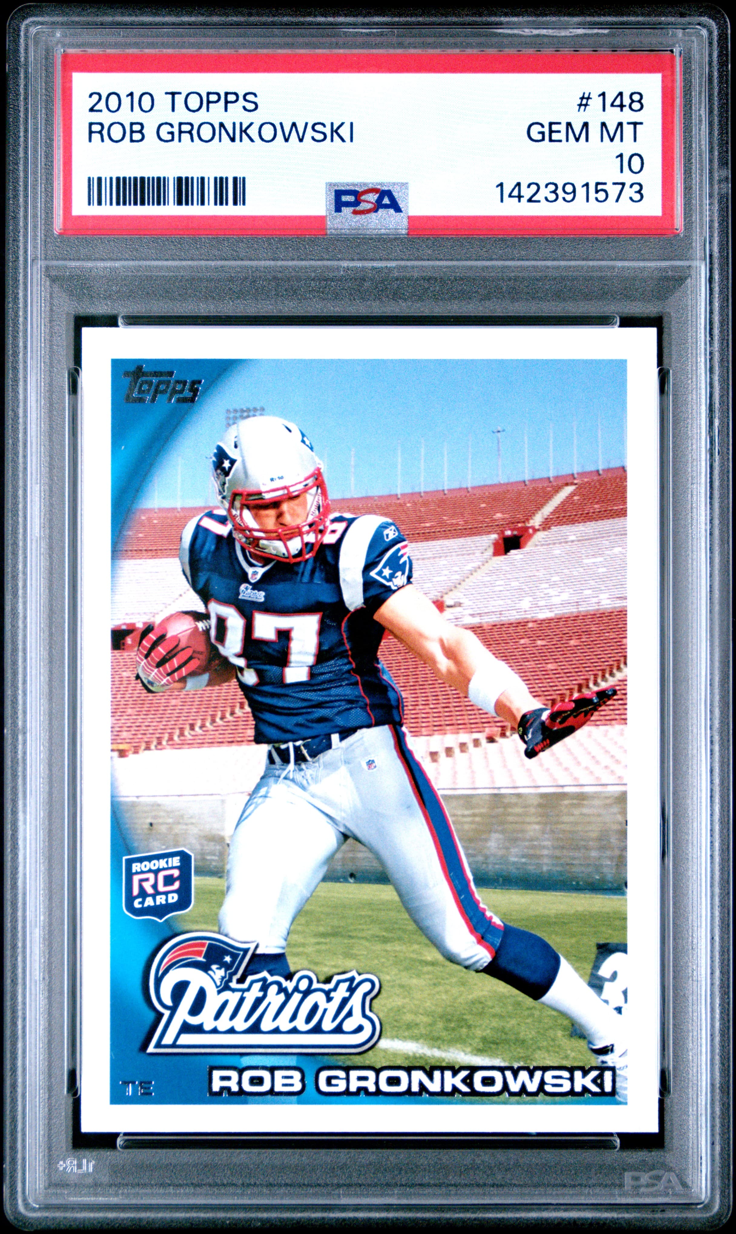 2010 TOPPS ROB GRONKOWSKI #148 GEM MT 10 142391573