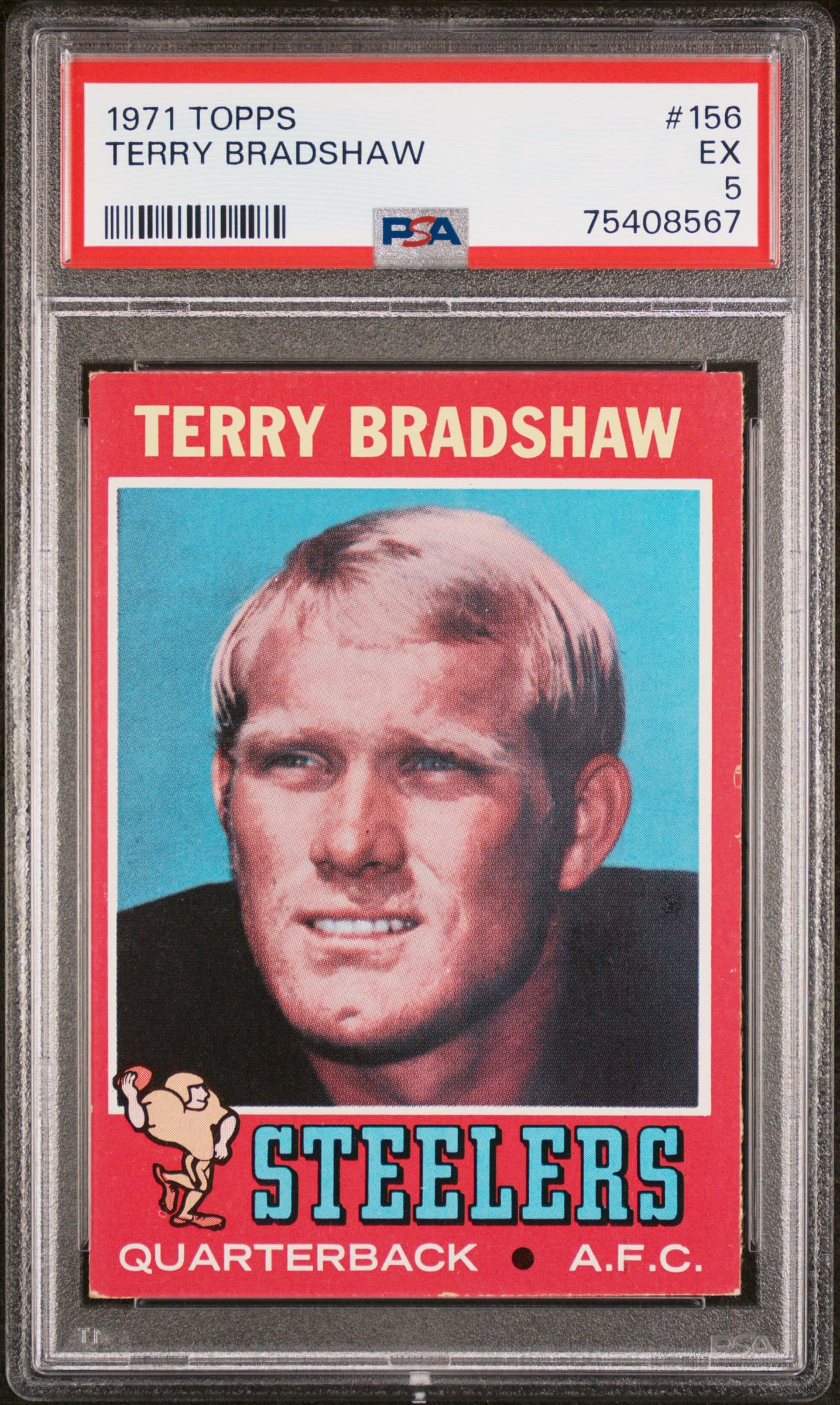 1971 TOPPS TERRY BRADSHAW #156 EX 5 75408567