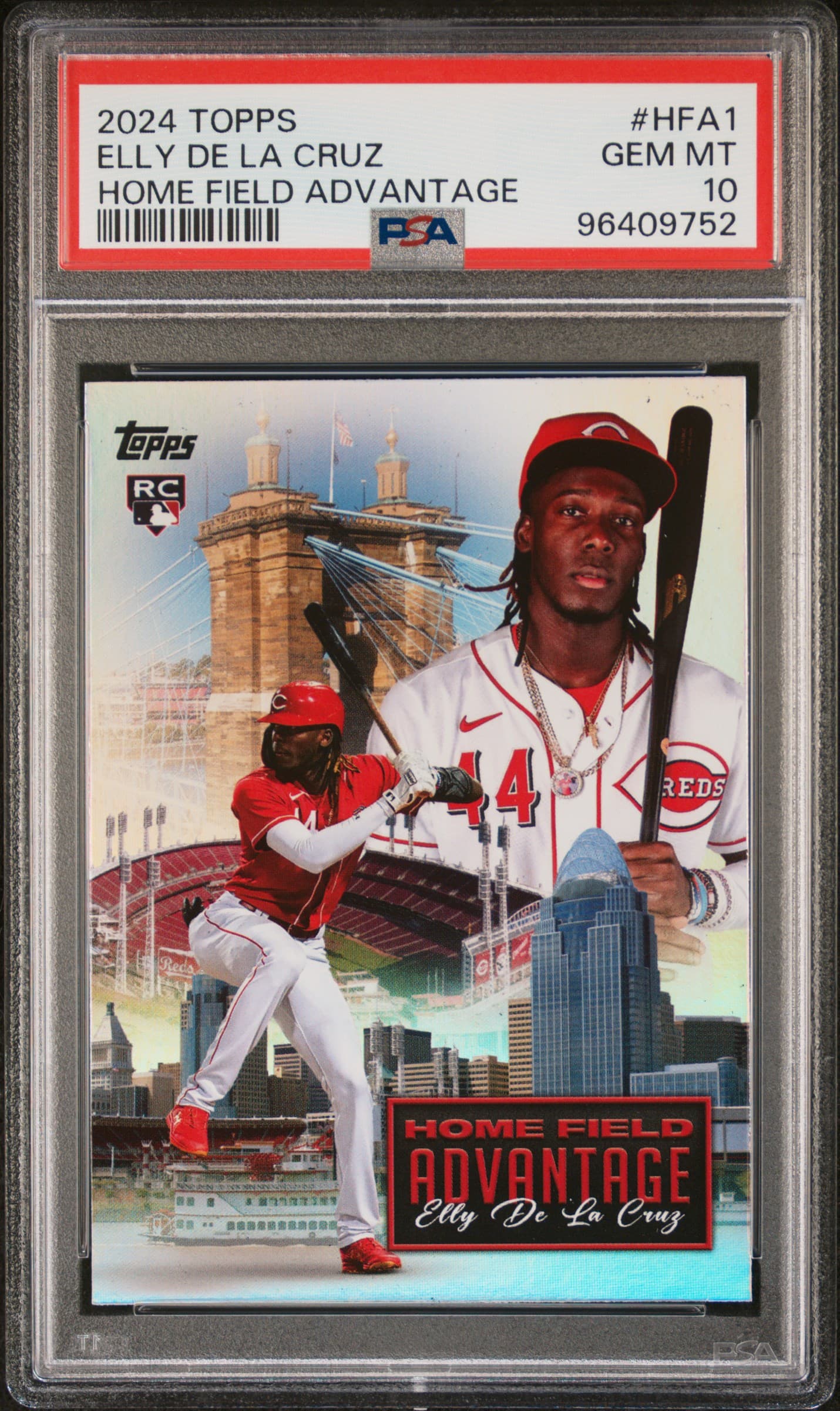 2024 TOPPS HOME FIELD ADVANTAGE ELLY DE LA CRUZ #HFA1 GEM MT 10 96409752