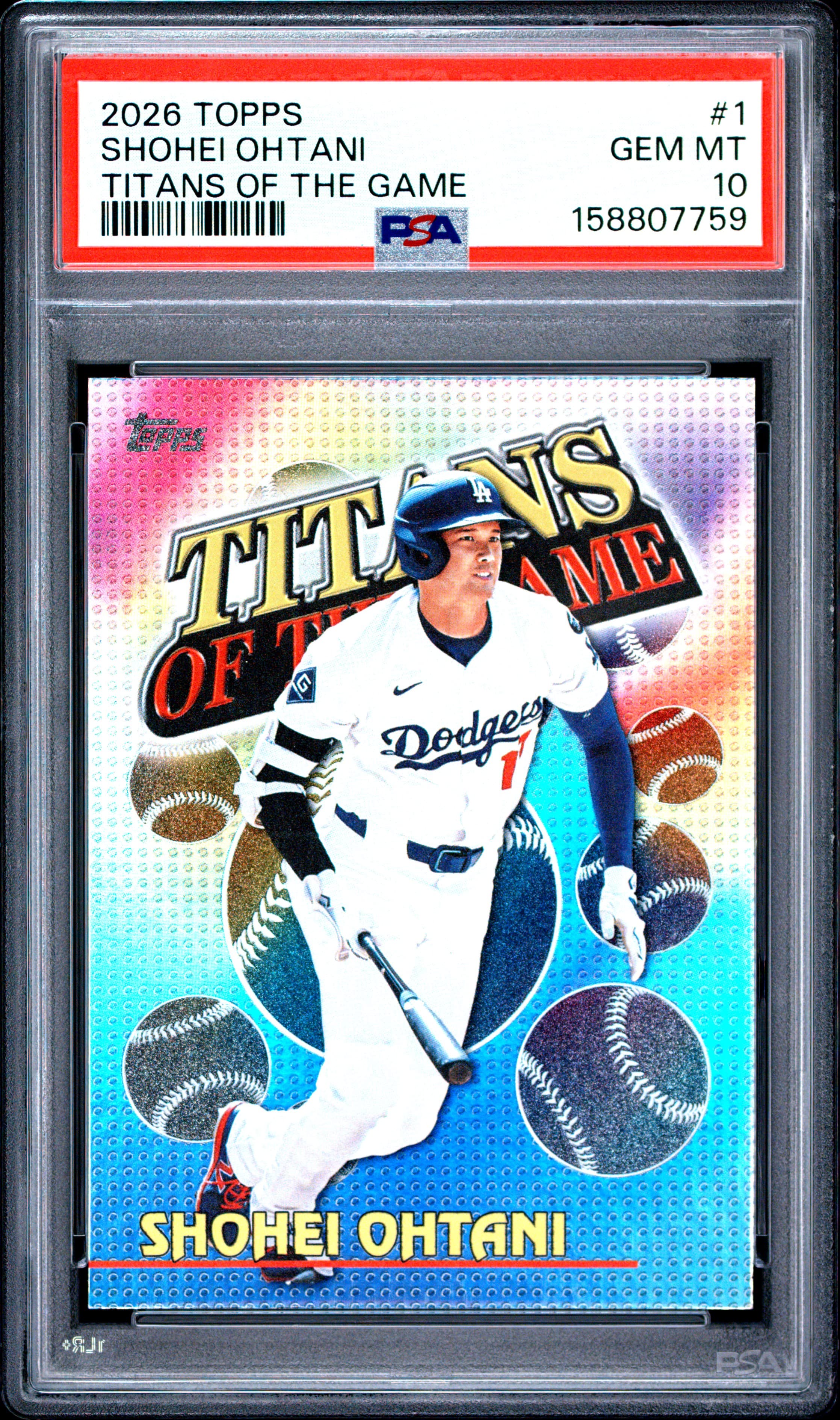 2026 TOPPS TITANS OF THE GAME SHOHEI OHTANI #1 GEM MT 10 158807759