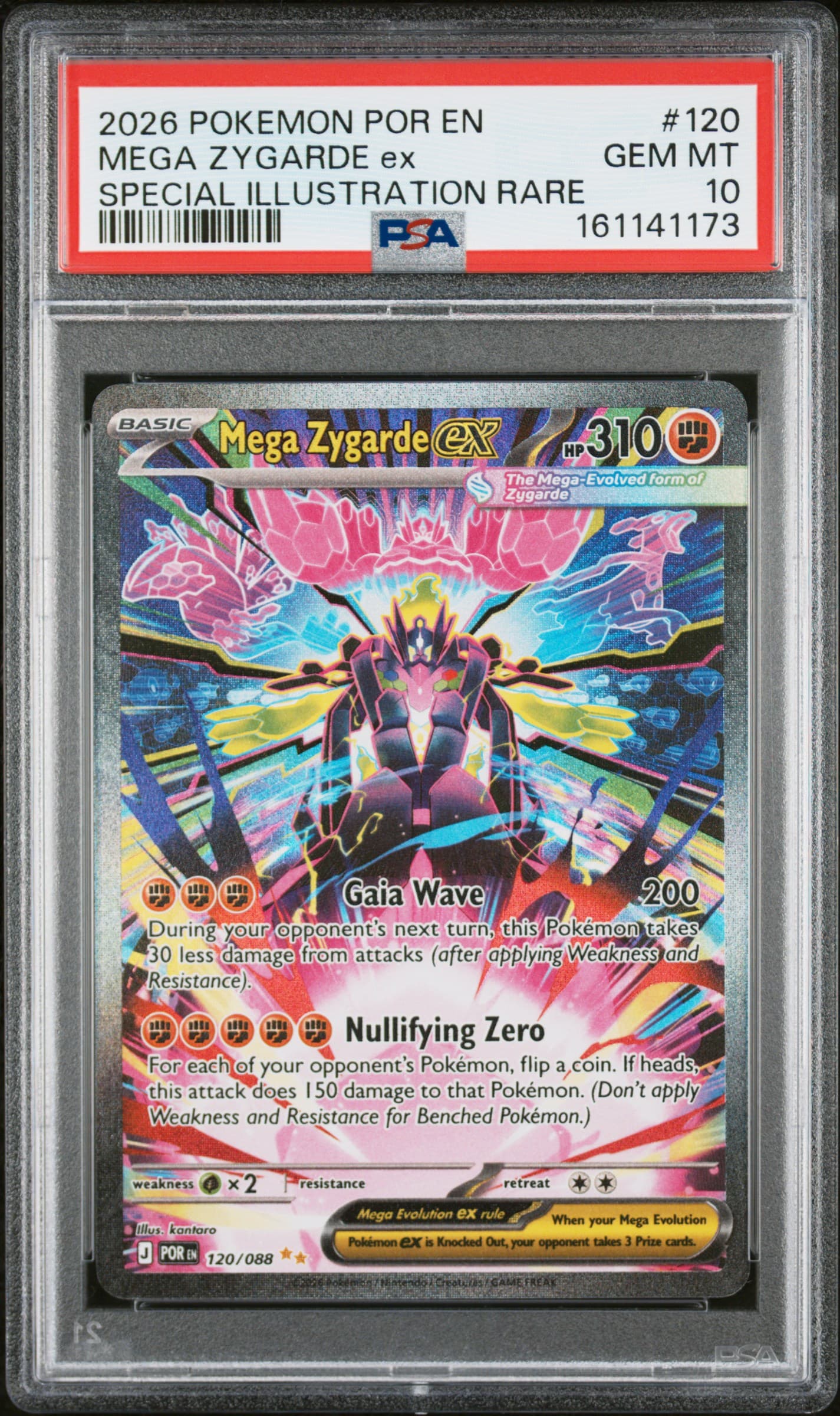 2026 POKEMON POR EN-PERFECT ORDER MEGA ZYGARDE ex #120 SPECIAL ILLUSTRATION RARE GEM MT 10 161141173