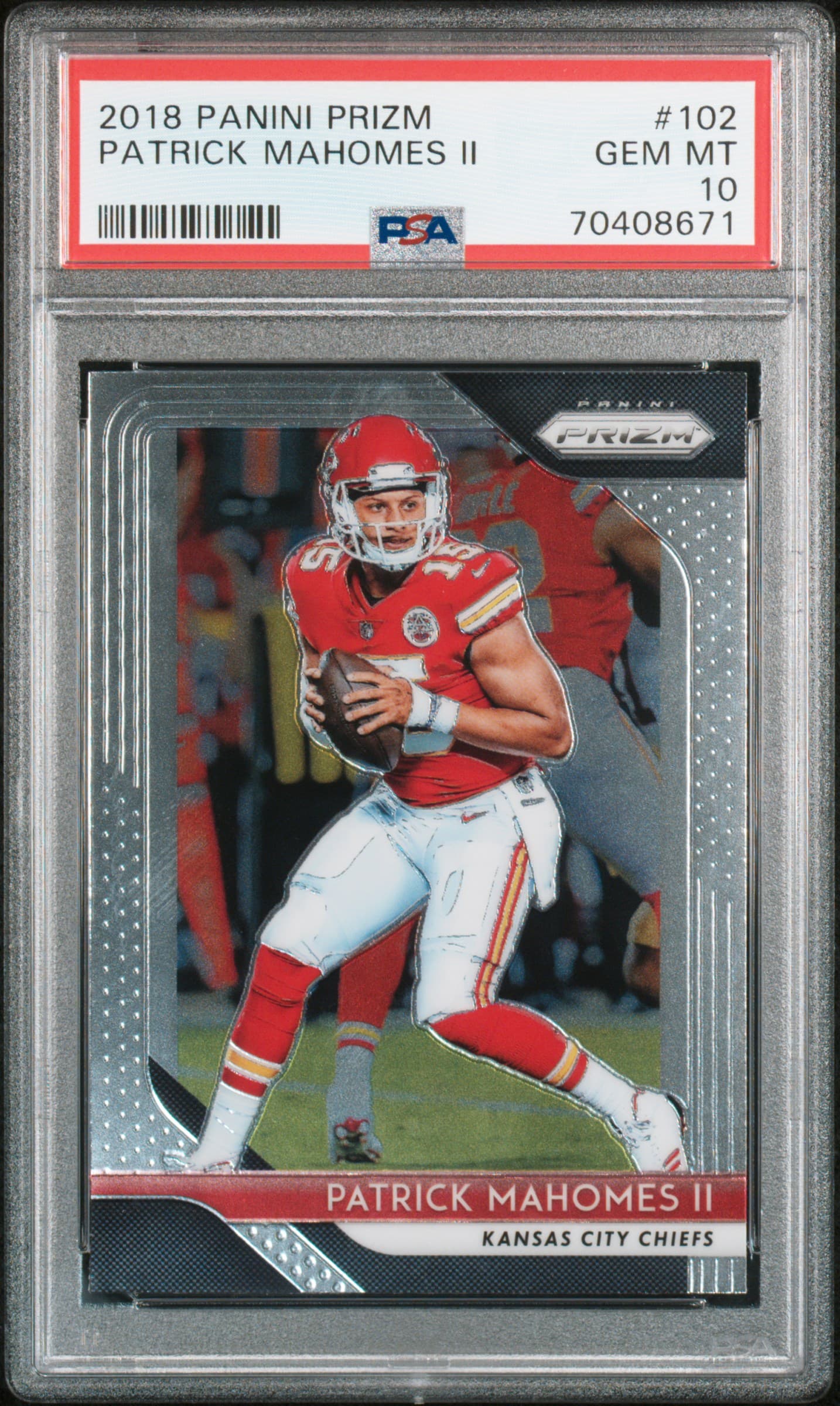 2018 PANINI PRIZM PATRICK MAHOMES II #102 GEM MT 10 70408671