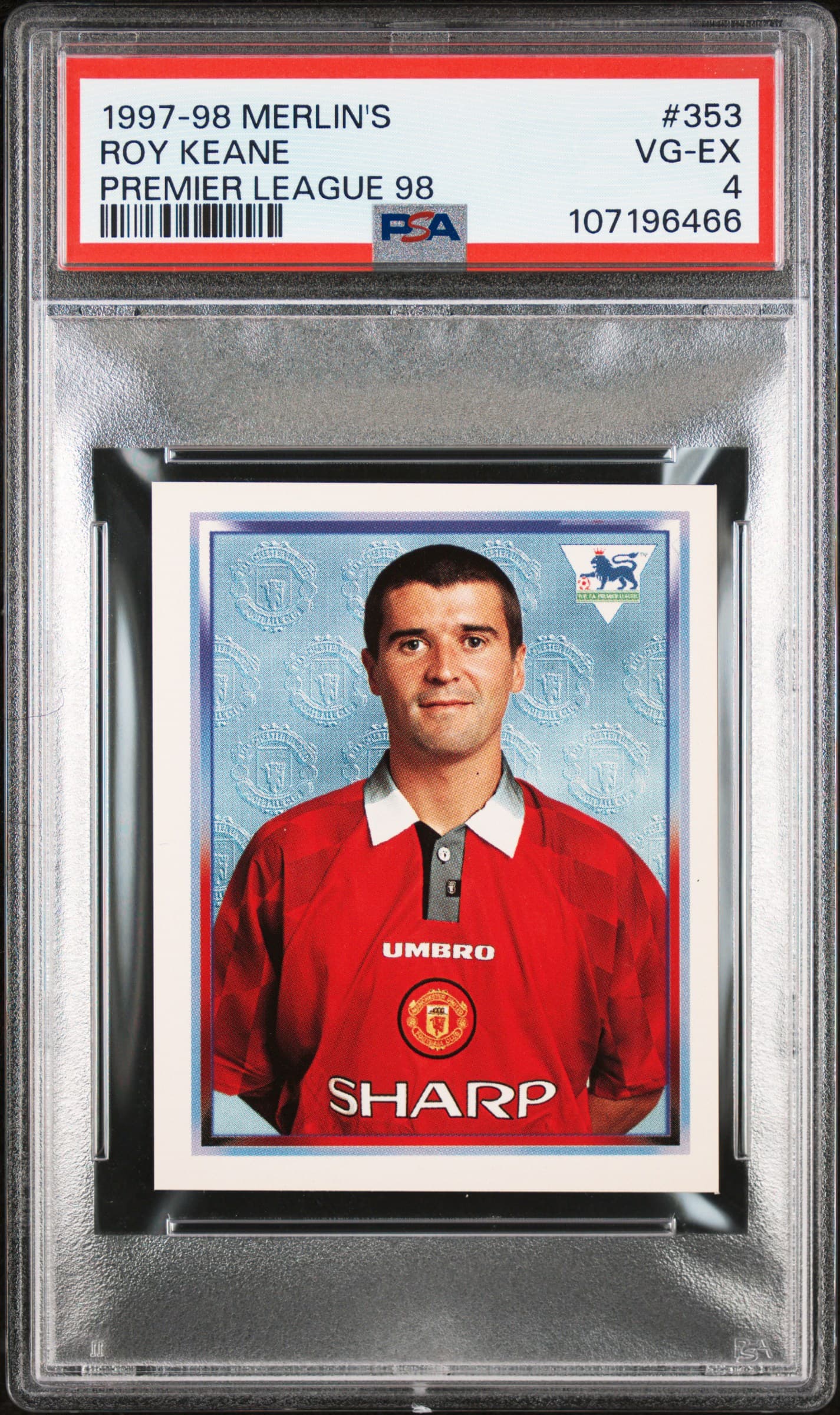 1997 MERLIN'S PREMIER LEAGUE 98 ROY KEANE #353 VG-EX 4 107196466
