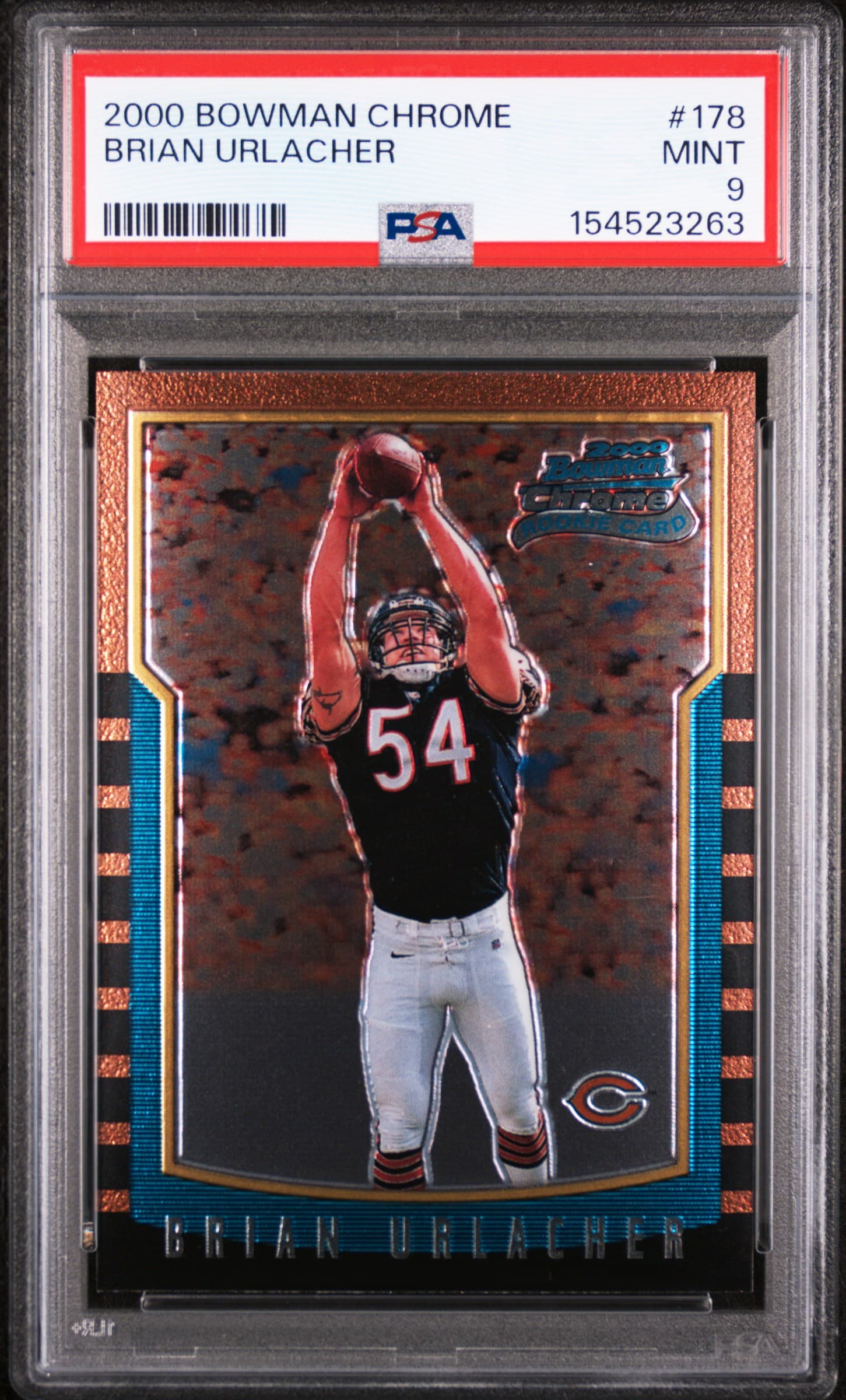 2000 BOWMAN CHROME BRIAN URLACHER #178 MINT 9 154523263