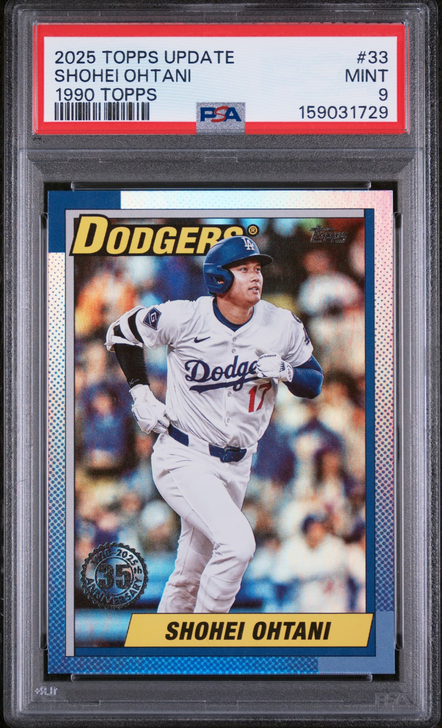2025 TOPPS UPDATE 1990 TOPPS BASEBALL SHOHEI OHTANI #33 MINT 9 159031729