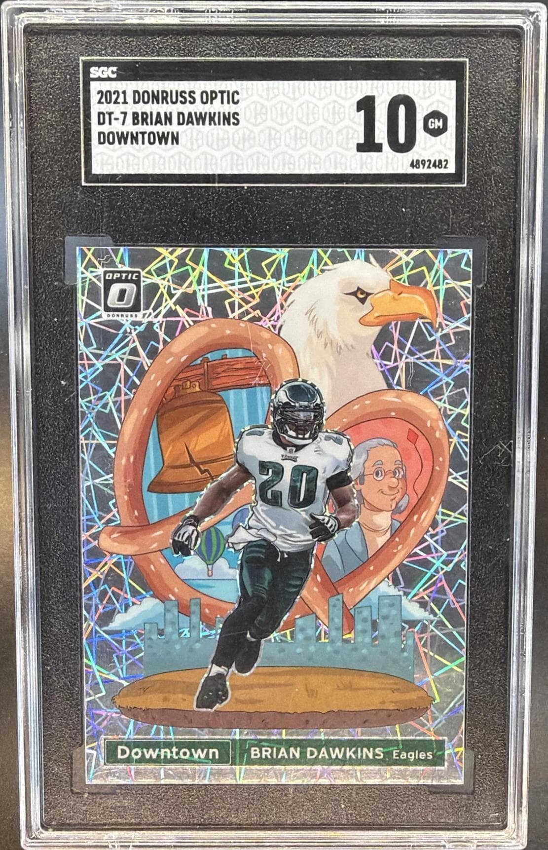 2021 DONRUSS OPTIC BRIAN DAWKSINS DOWNTOWN #DT-7 SGC 10