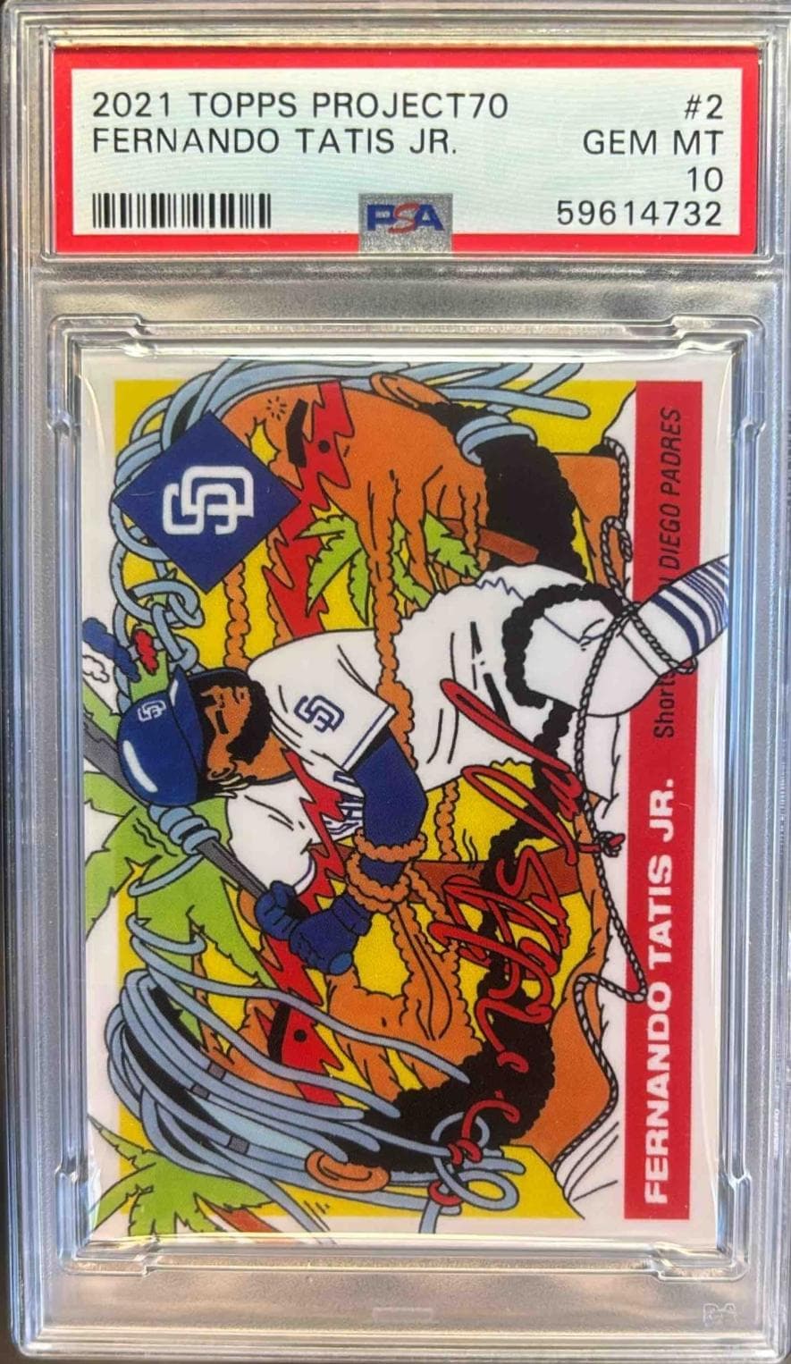 2021 TOPPS PROJECT70 FERNANDO TATIS JR. #2 GEM MT 10 59614732