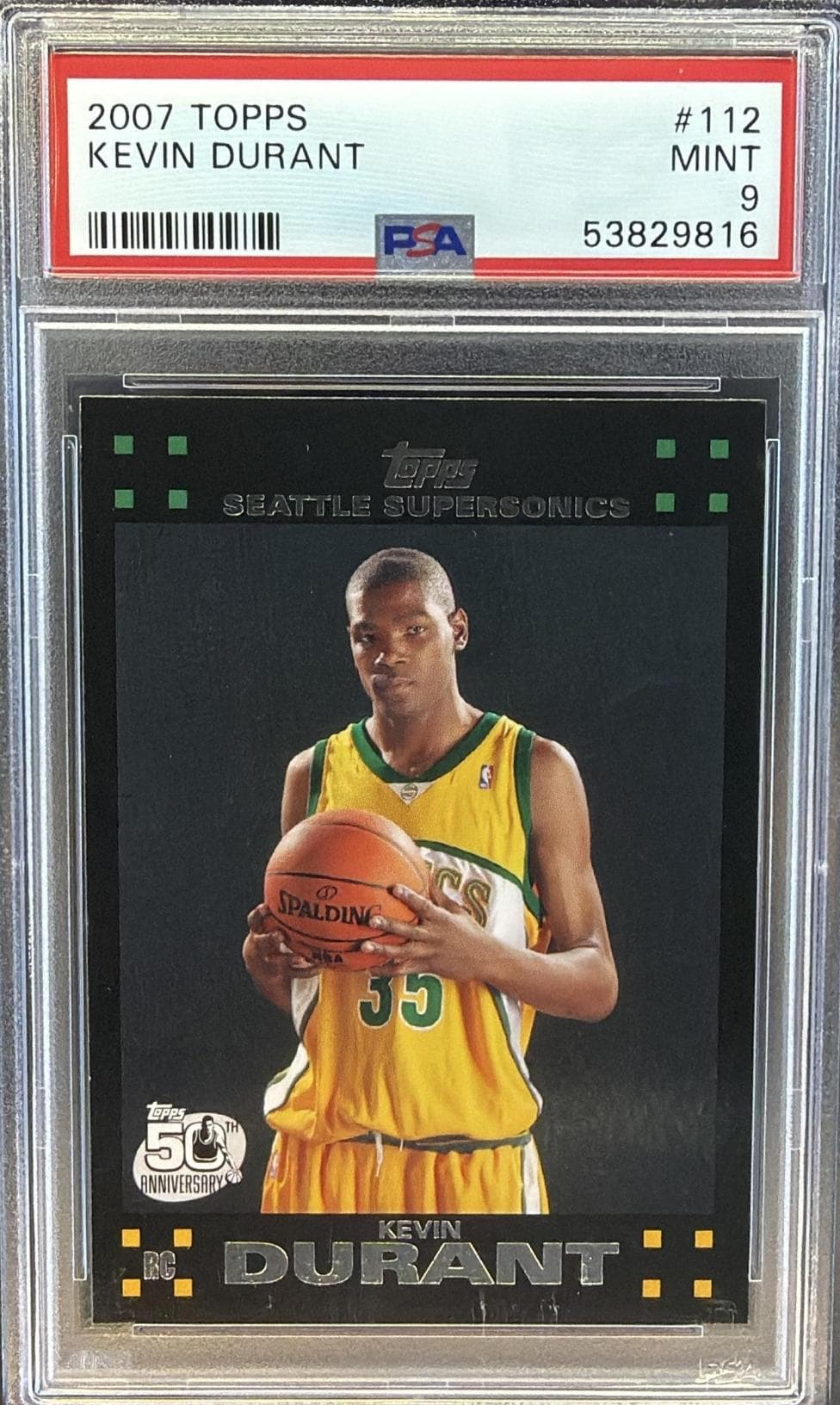 2007 TOPPS KEVIN DURANT #112 MINT 9 53829816