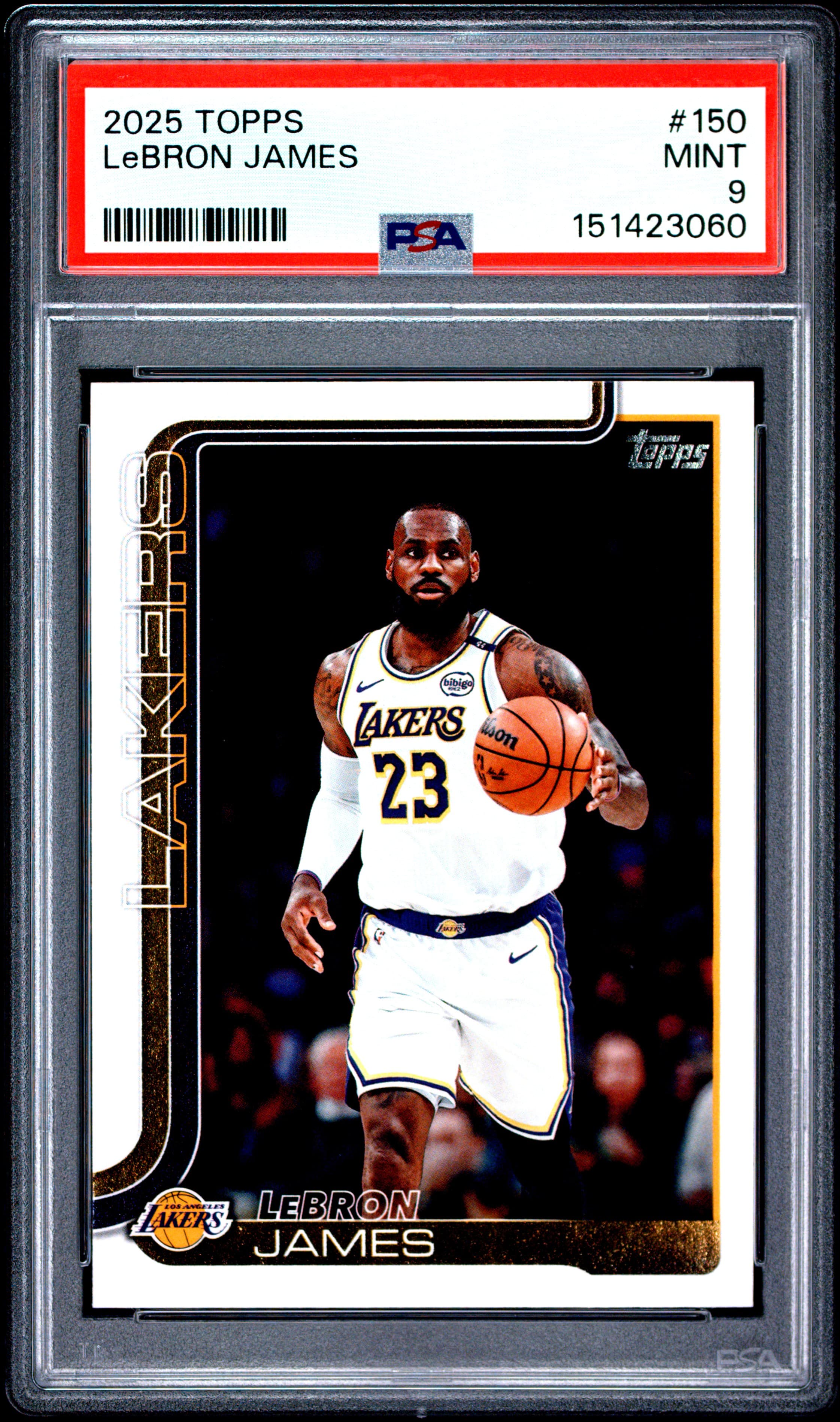 2025 TOPPS LeBRON JAMES #150 MINT 9 151423060