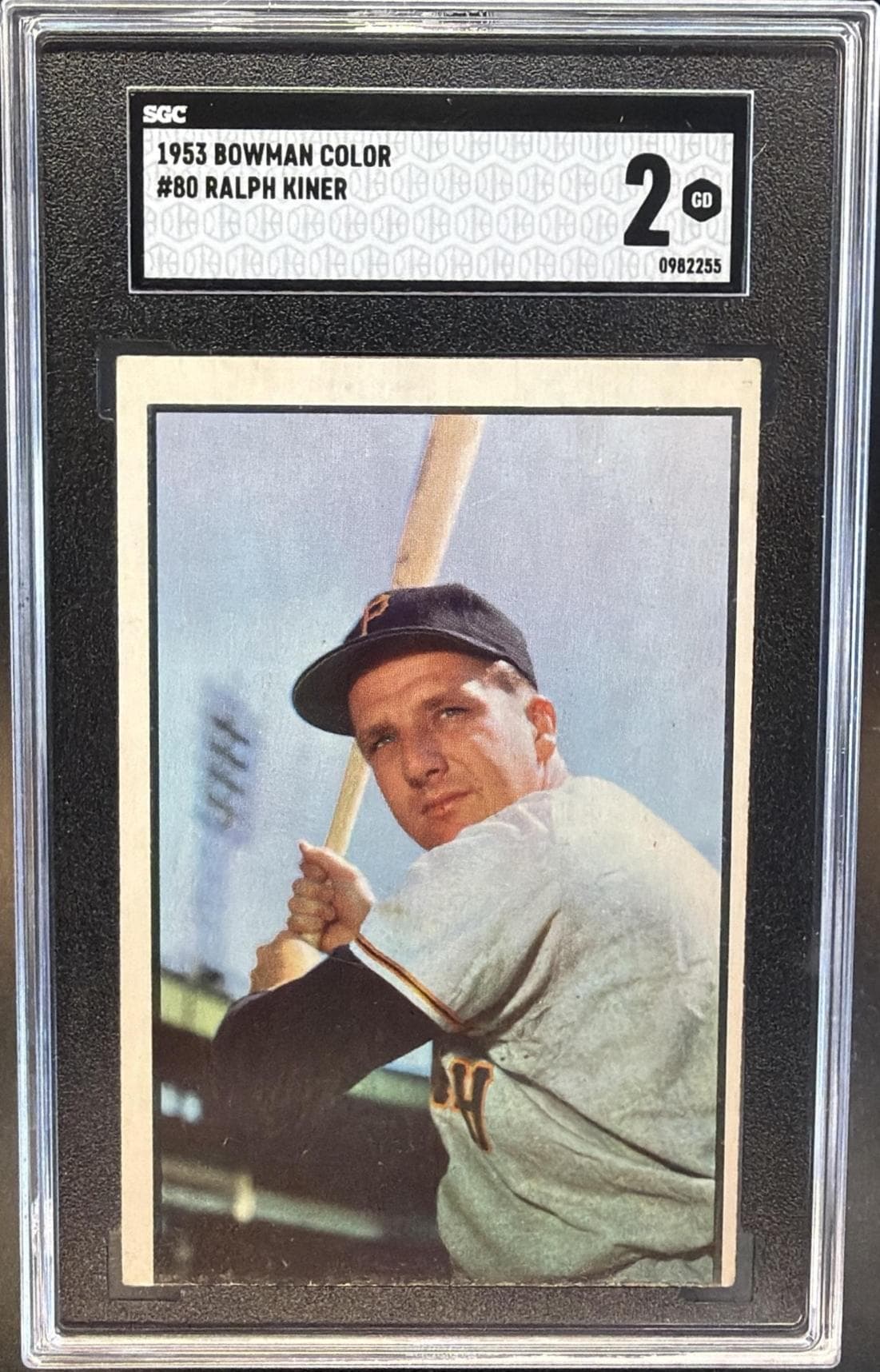 1953 Bowman Color Ralph Kiner #80 SGC 2