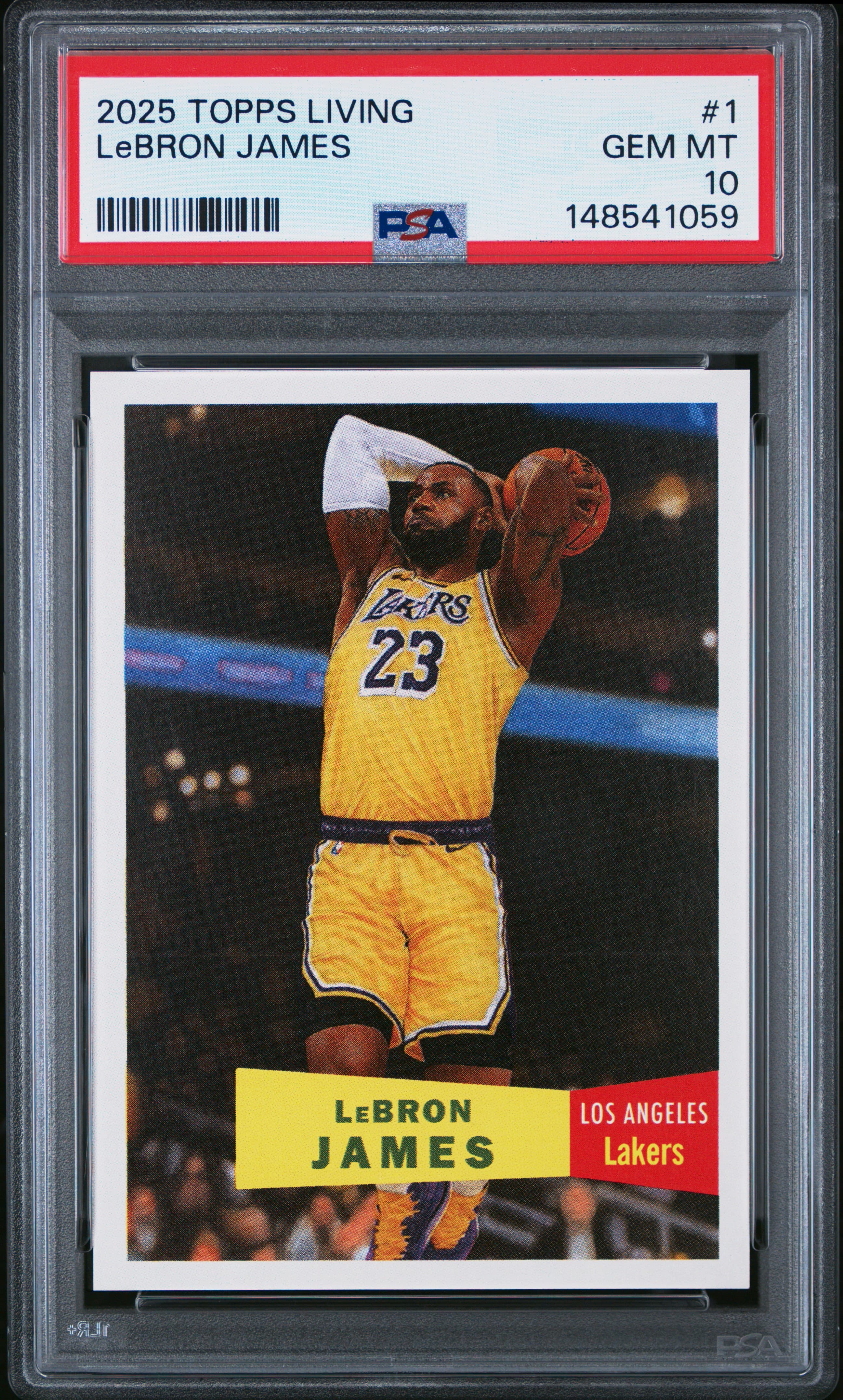 2025 TOPPS LIVING LeBRON JAMES #1 GEM MT 10 148541059