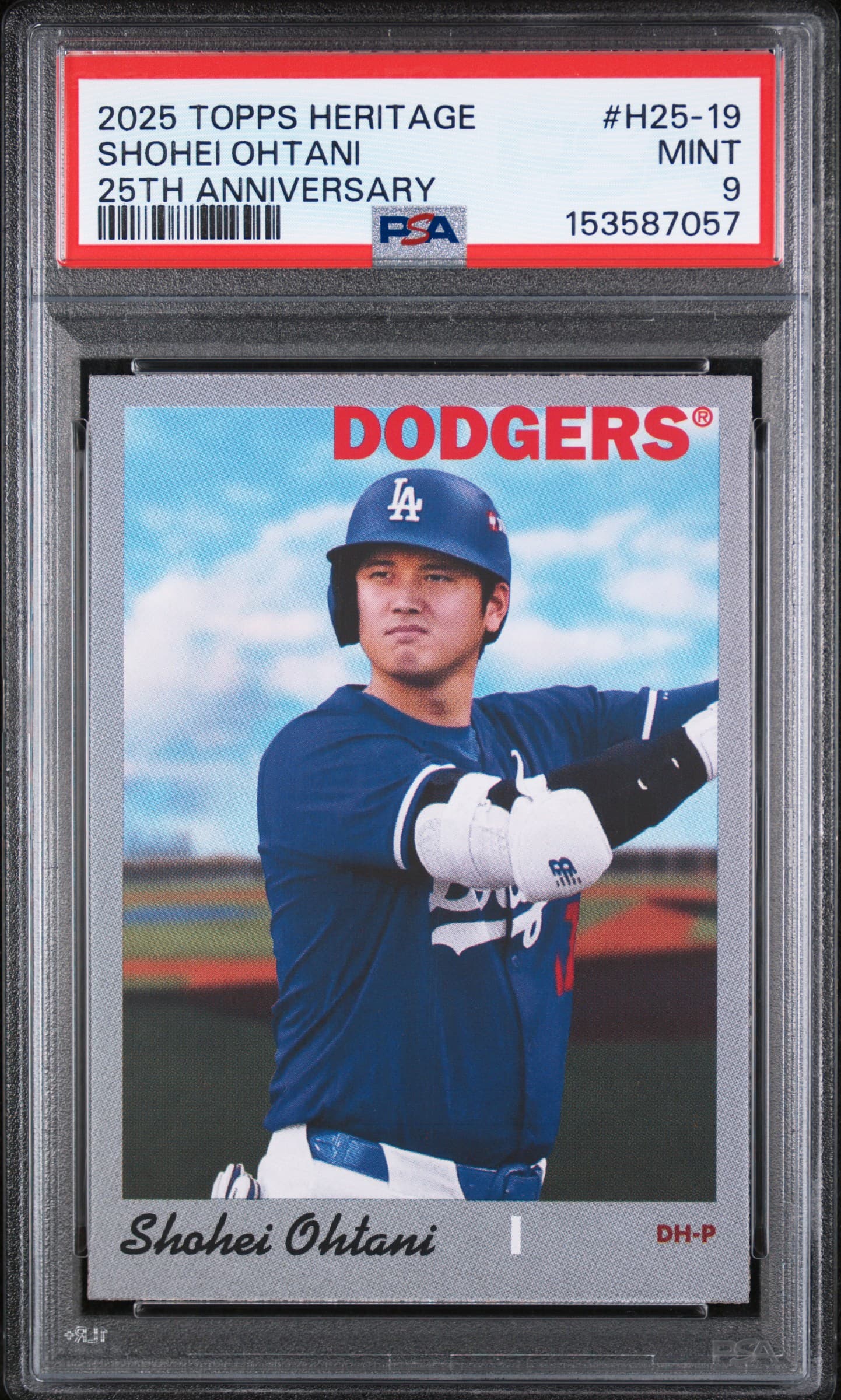 2025 TOPPS HERITAGE HERITAGE 25TH ANNIVERSARY SHOHEI OHTANI #H25-19 25TH ANNIVERSARY MINT 9 153587057