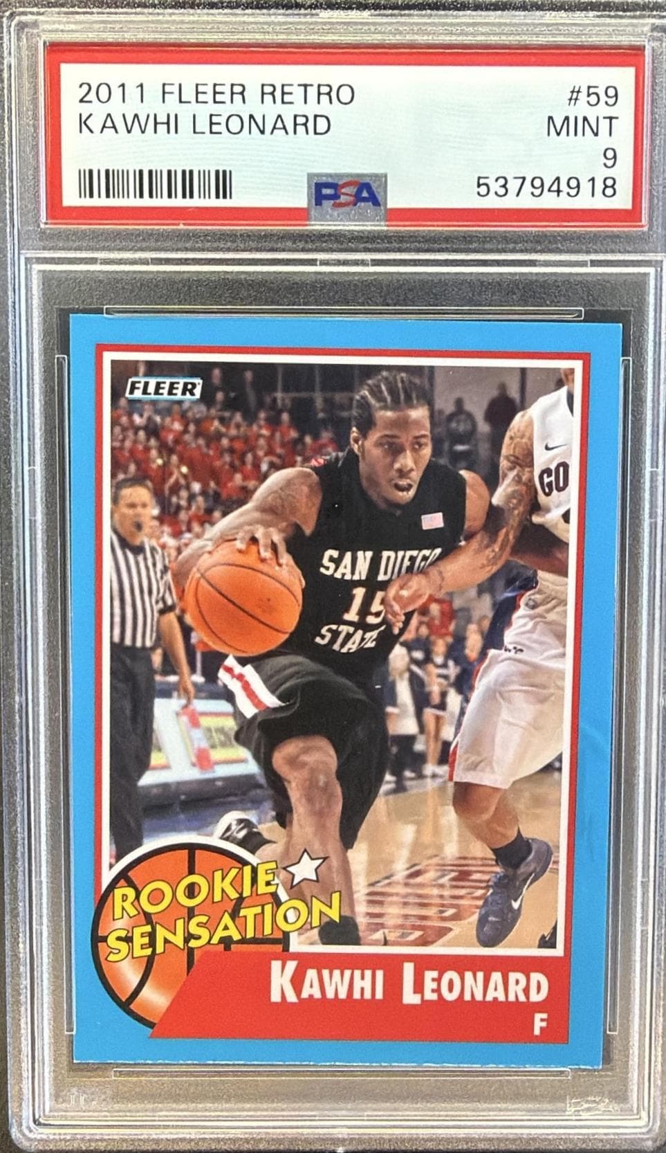 2011 FLEER RETRO KAWHI LEONARD #59 MINT 9 53794918