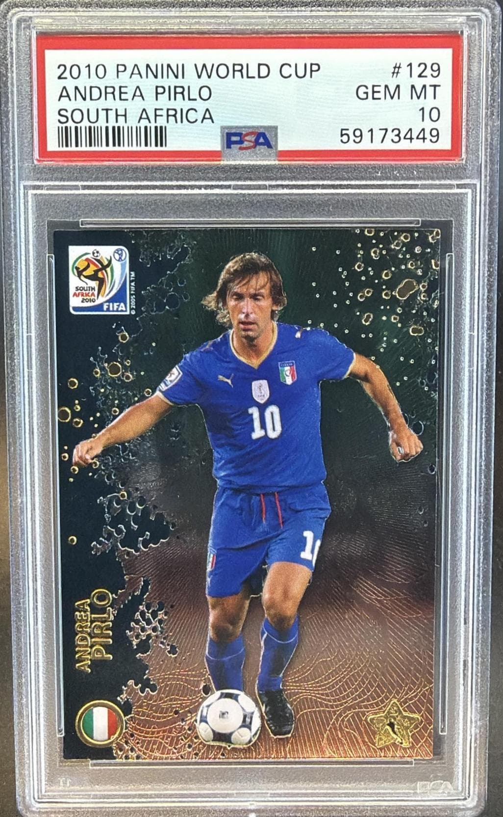 2010 PANINI WORLD CUP SOUTH AFRICA ANDREA PIRLO #129 SOUTH AFRICA GEM MT 10 59173449