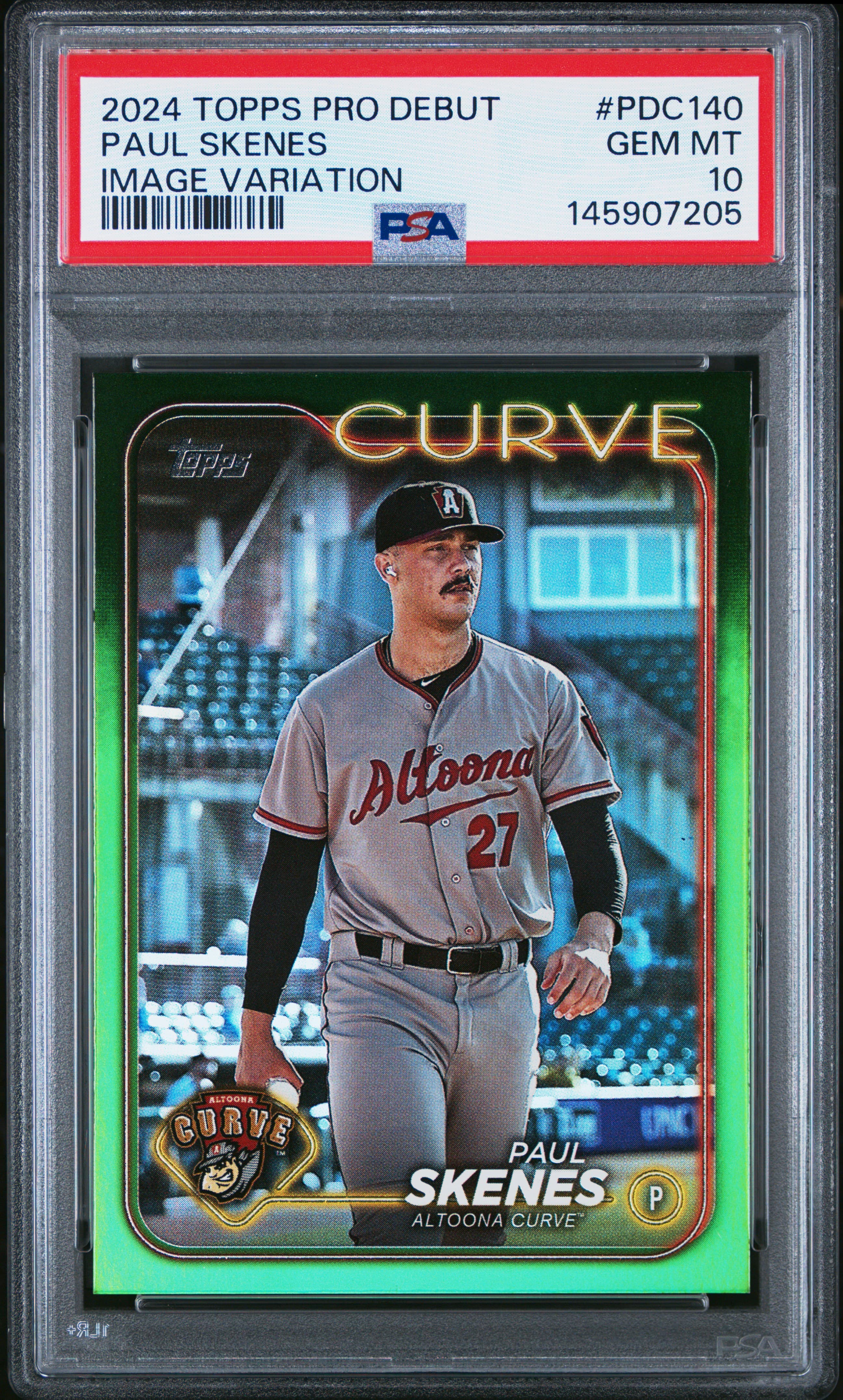 2024 TOPPS PRO DEBUT PAUL SKENES #PDC140 IMAGE VARIATION GEM MT 10 145907205