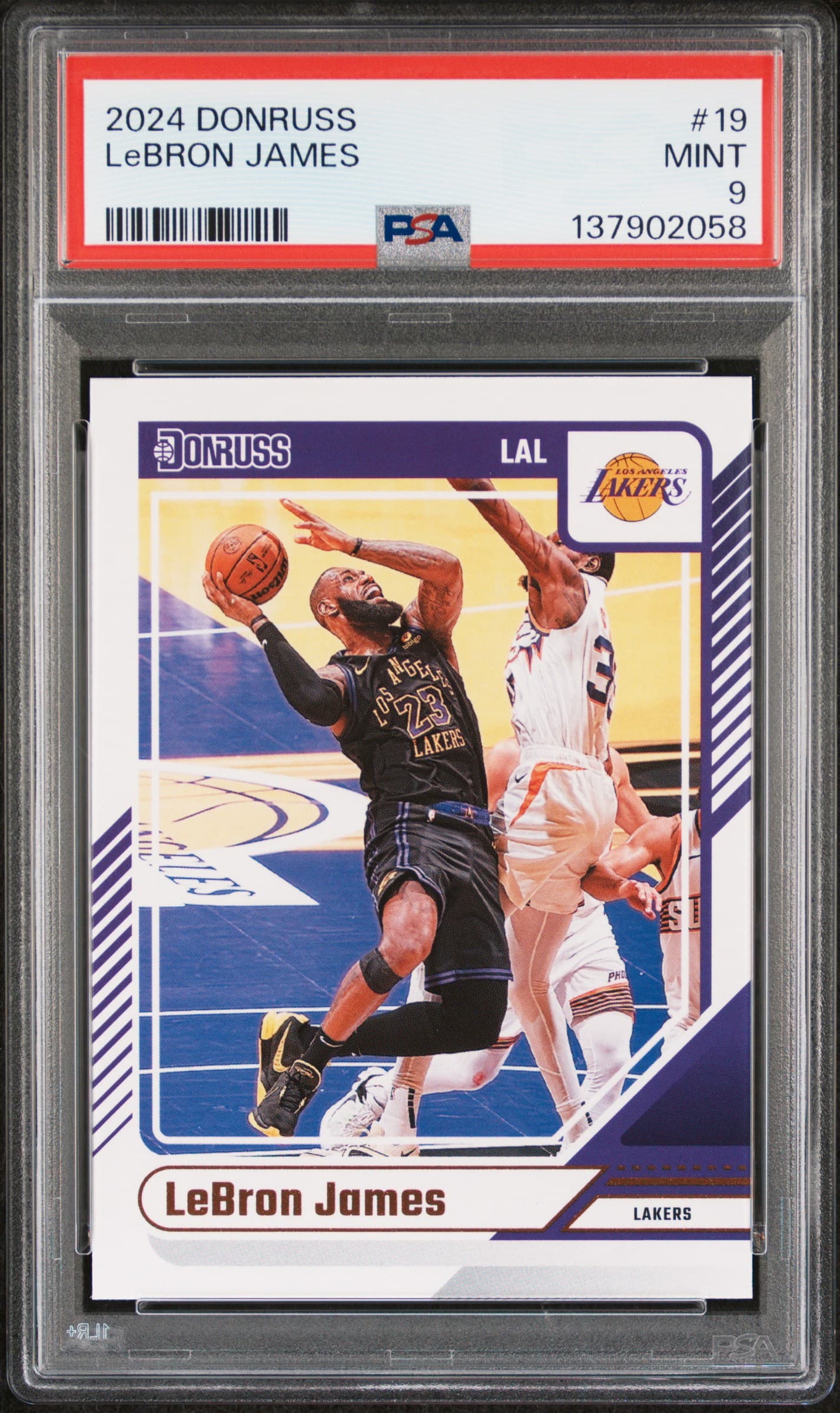 2024 PANINI DONRUSS LeBRON JAMES #19 MINT 9 137902058