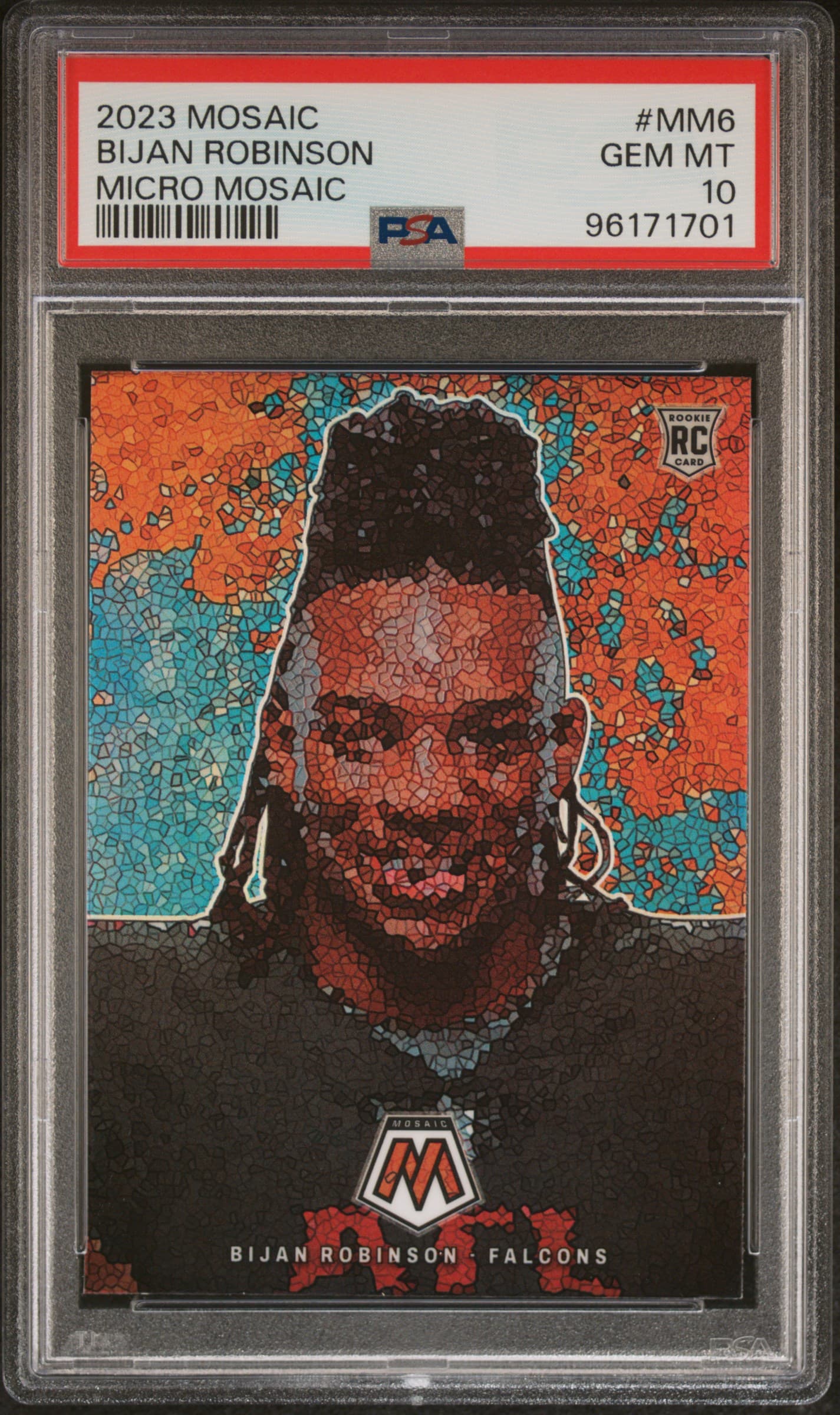 2023 PANINI MOSAIC MICRO MOSAIC BIJAN ROBINSON #MM6 GEM MT 10 96171701