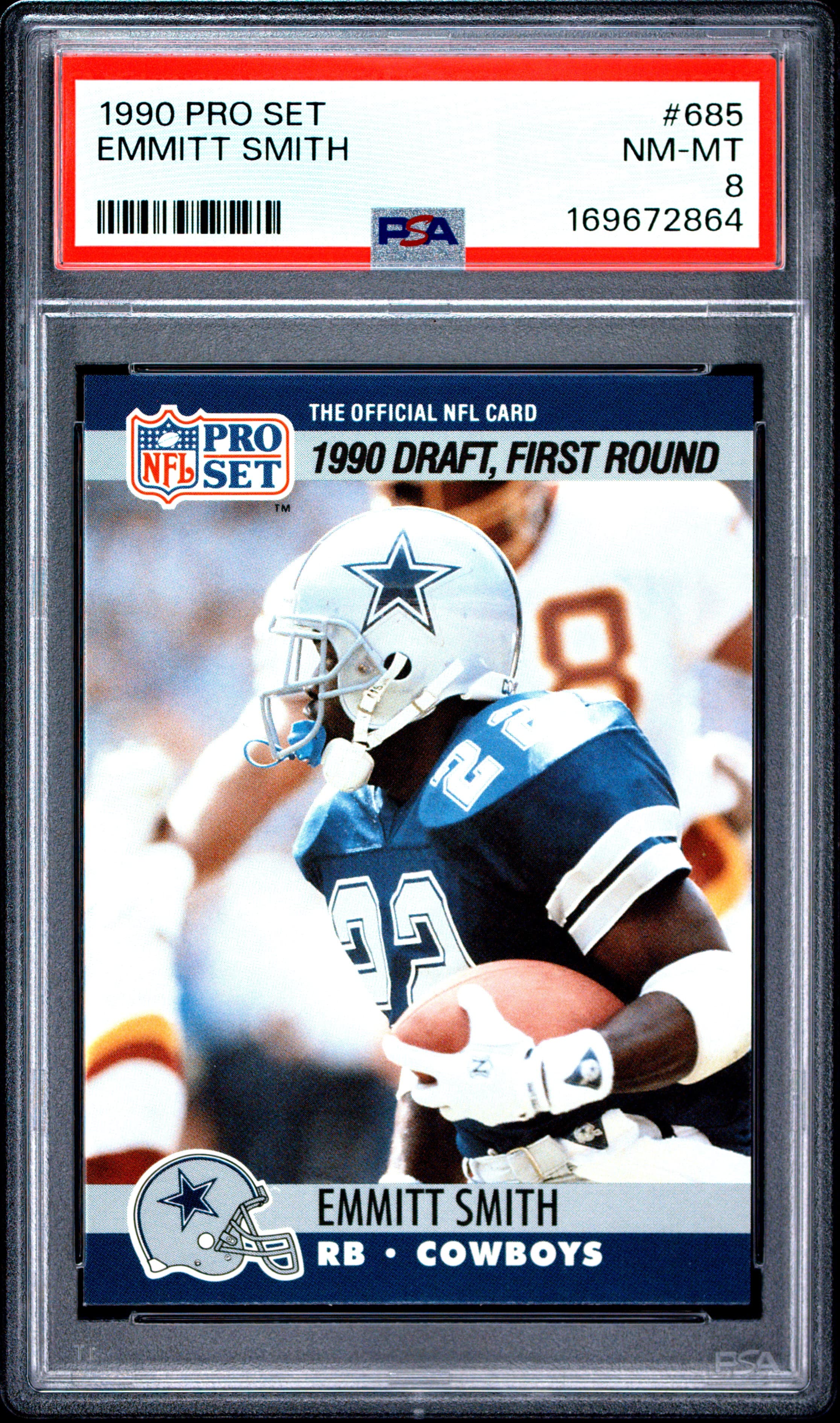 1990 PRO SET EMMITT SMITH #685 NM-MT 8 169672864