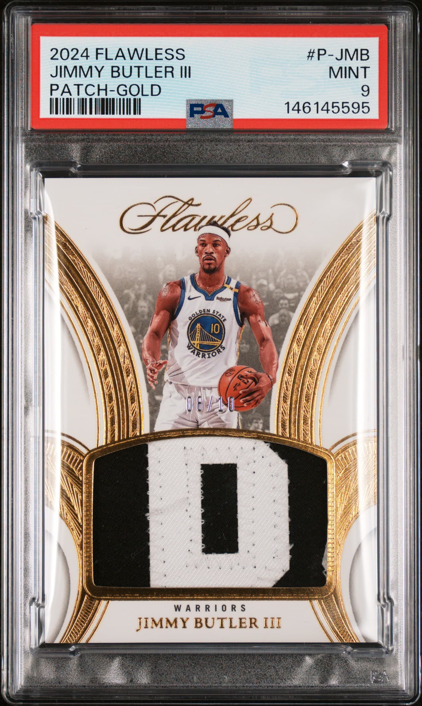 2024 PANINI FLAWLESS PATCHES JIMMY BUTLER III #P-JMB PATCH-GOLD MINT 9 146145595