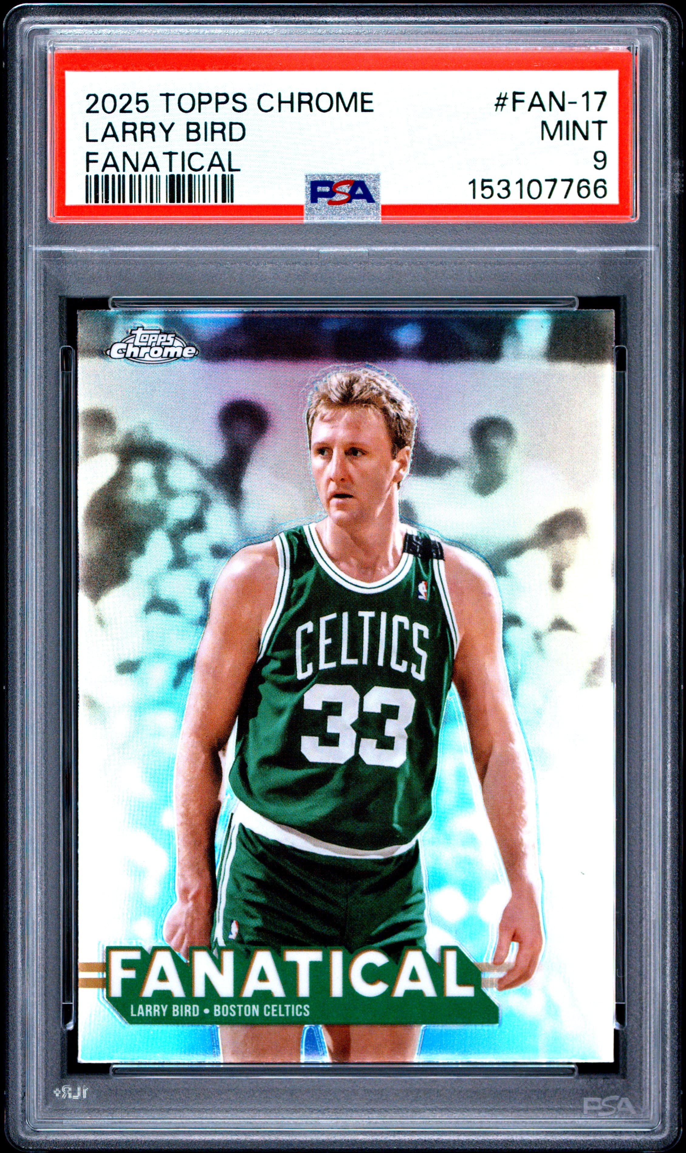 2025 TOPPS CHROME FANATICAL LARRY BIRD #FAN-17 MINT 9 153107766