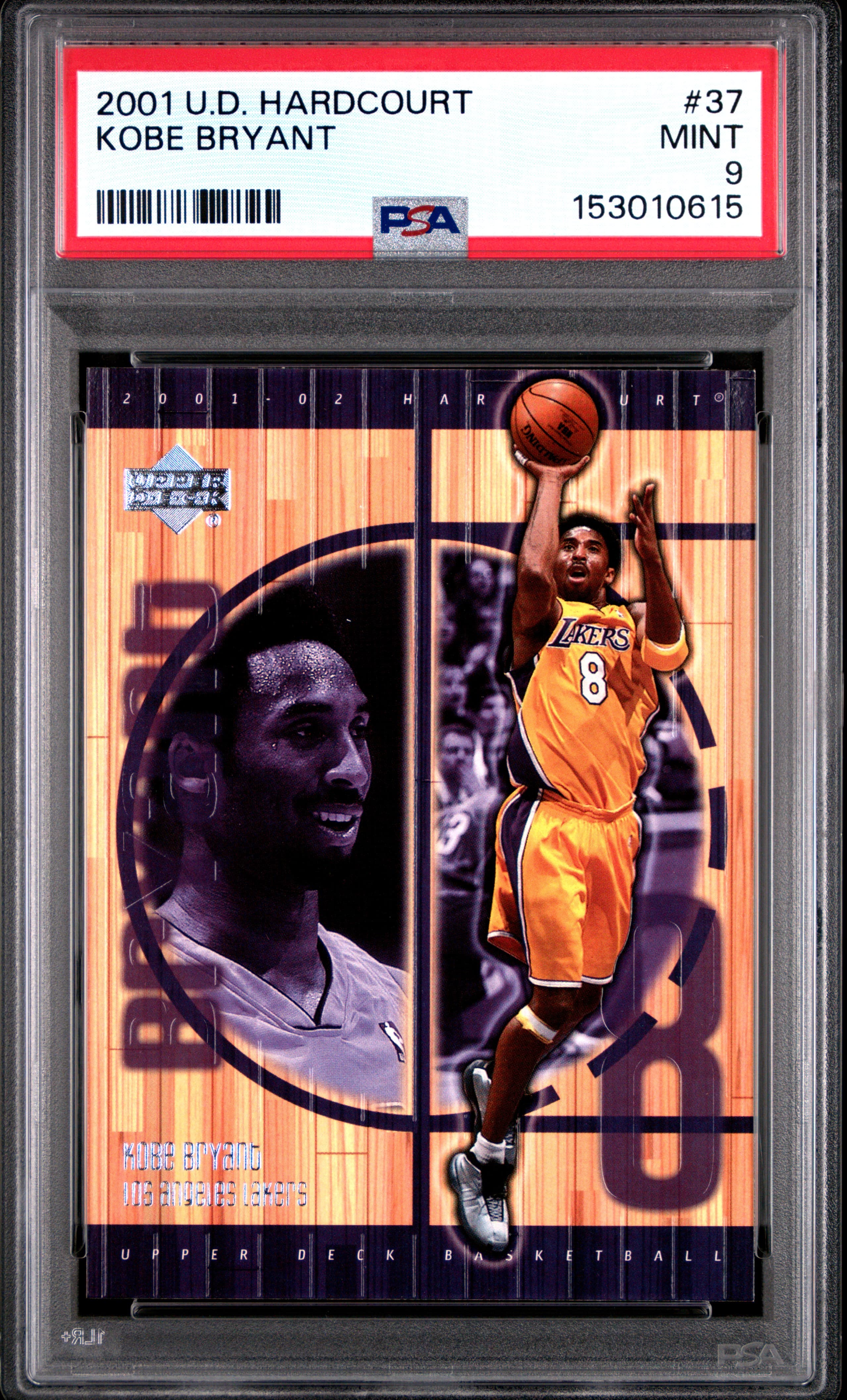 2001 UPPER DECK HARDCOURT KOBE BRYANT #37 MINT 9 153010615