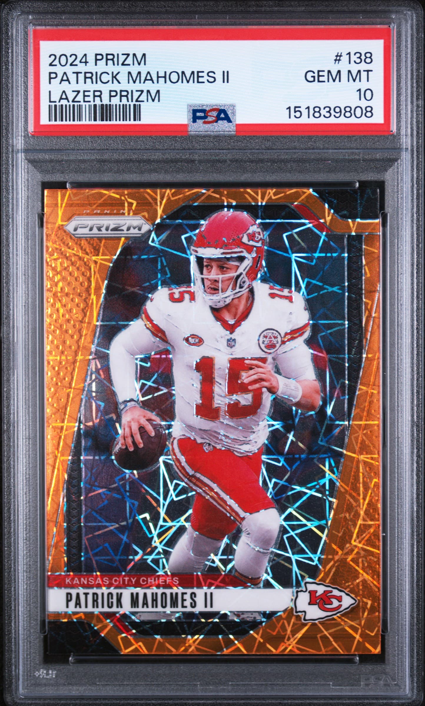 2024 PANINI PRIZM PATRICK MAHOMES II #138 LAZER PRIZM GEM MT 10 151839808
