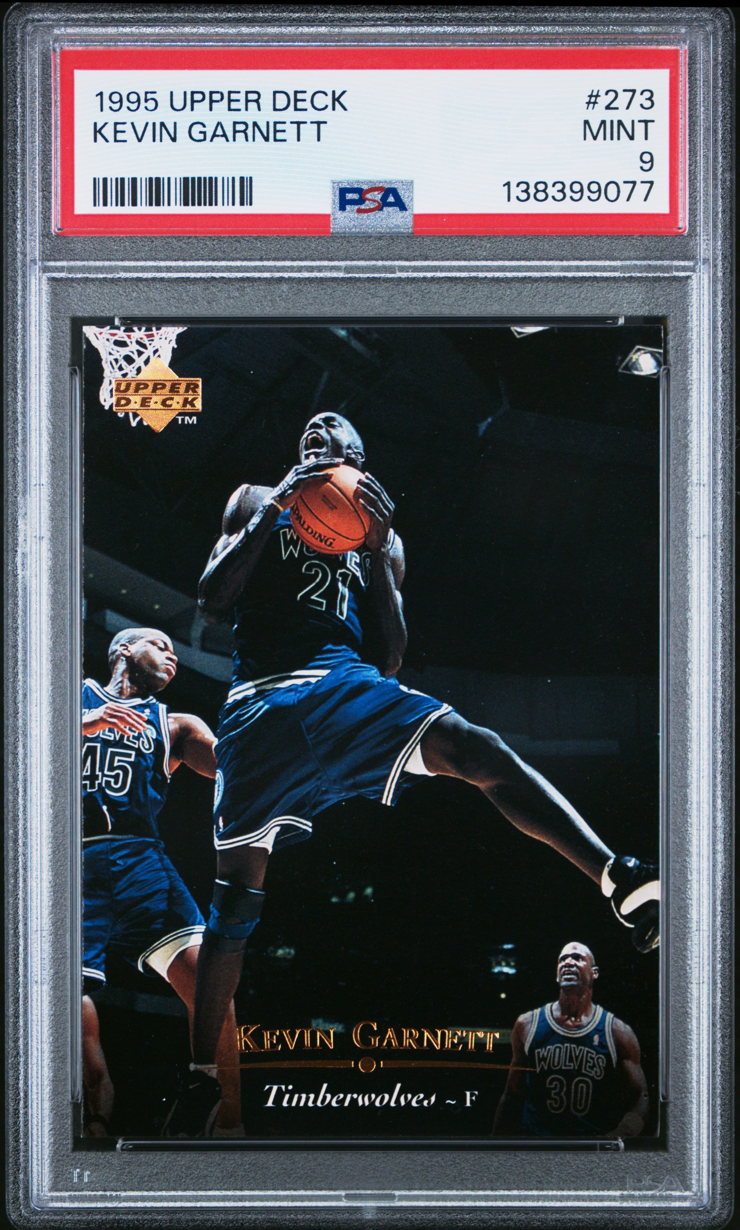 1995 UPPER DECK KEVIN GARNETT #273 MINT 9 138399077