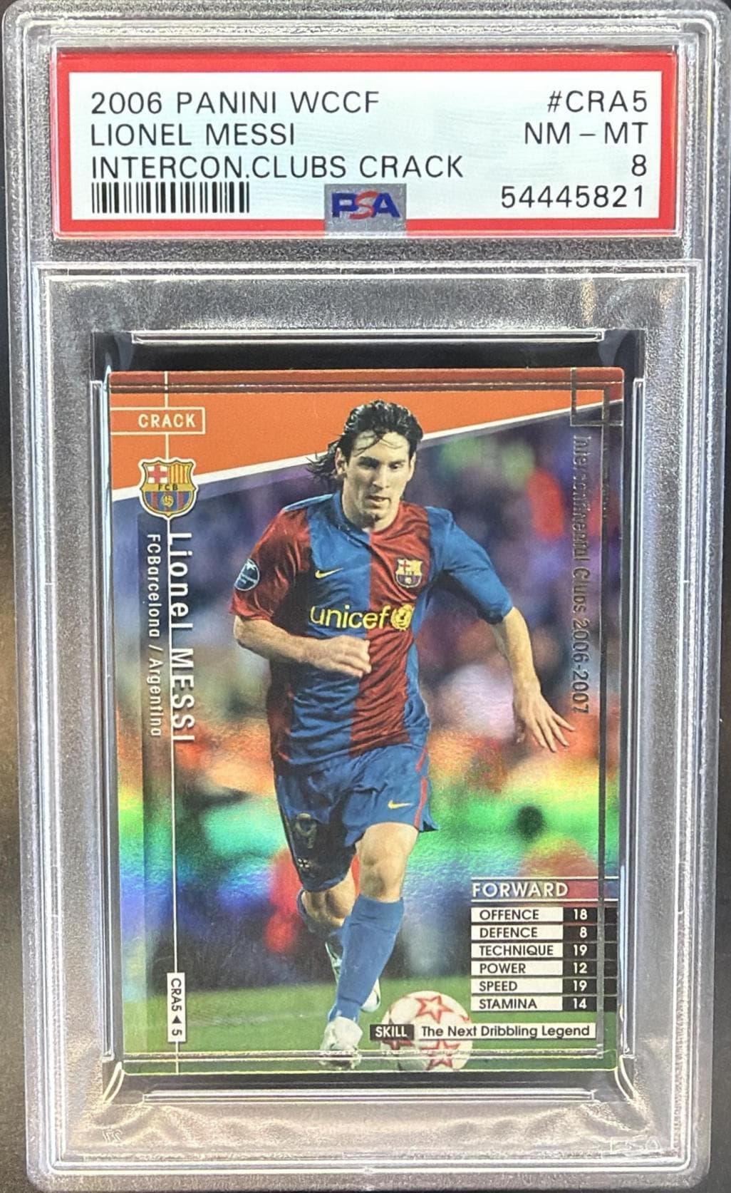 2006 PANINI WCCF INTERCONTINENTAL CLUBS CRACK LIONEL MESSI #CRA5 INTERCON.CLUBS CRACK NM-MT 8 54445821