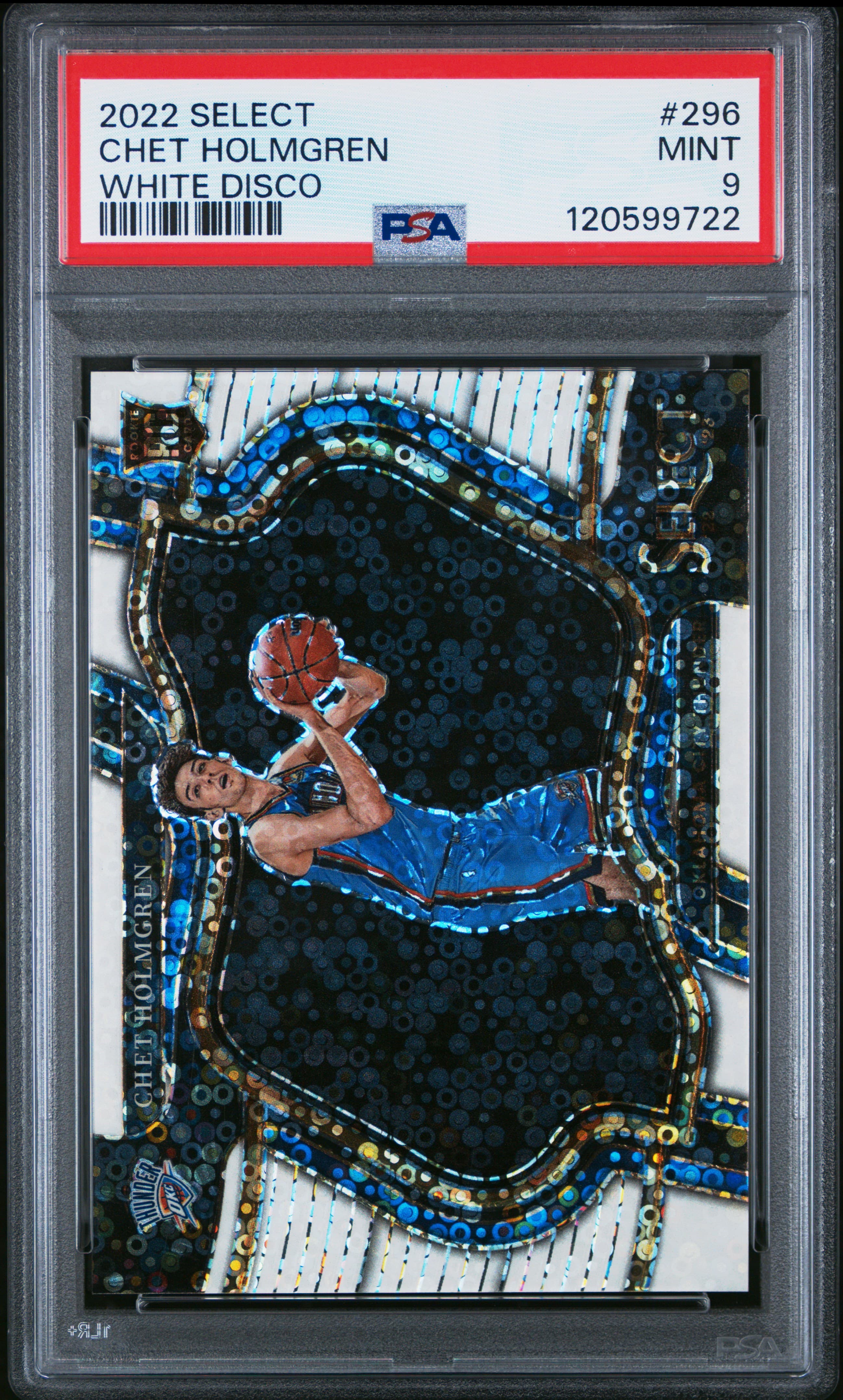2022 PANINI SELECT CHET HOLMGREN #296 WHITE DISCO MINT 9 120599722