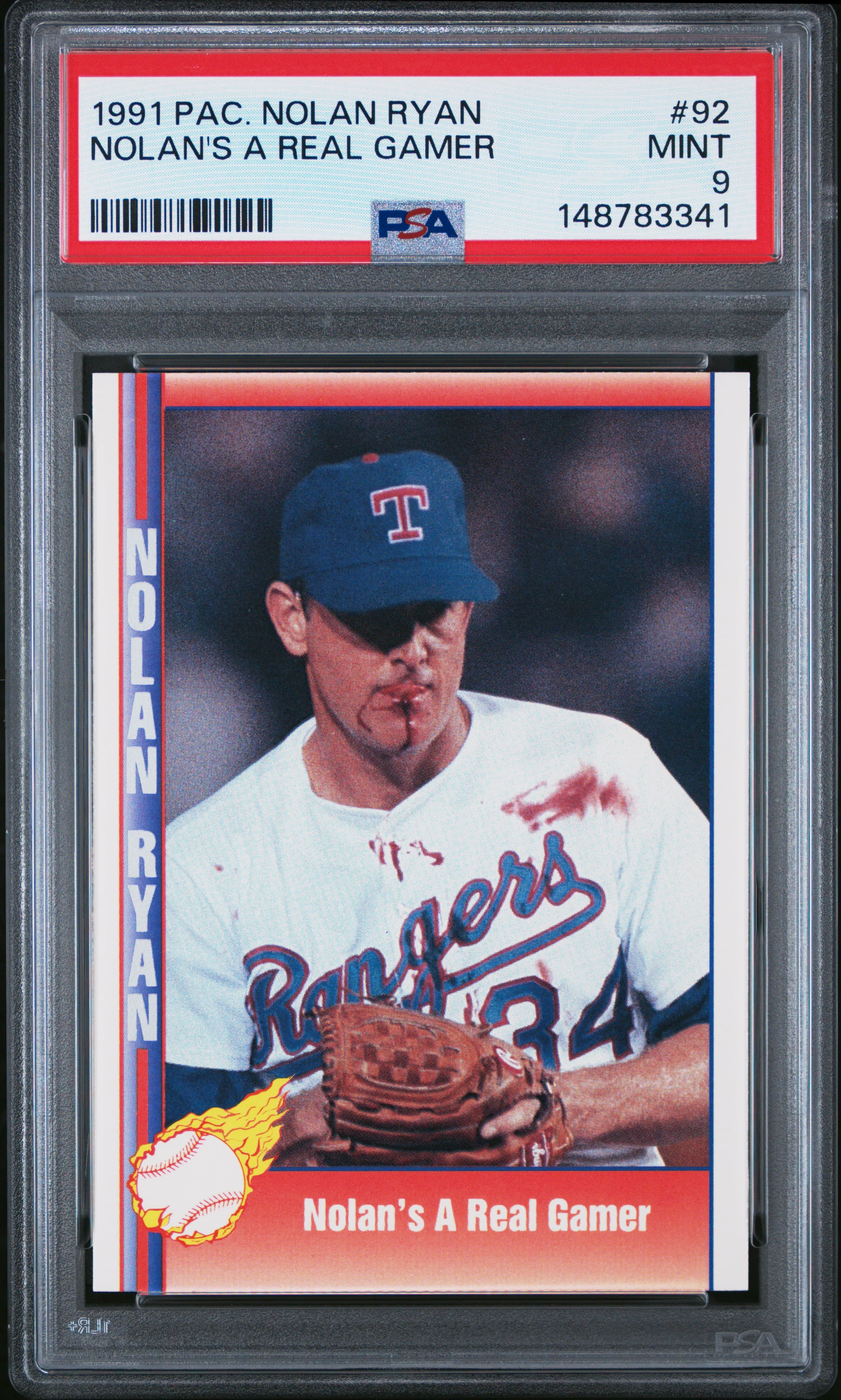 1991 PACIFIC NOLAN RYAN NOLAN'S A REAL GAMER #92 MINT 9 148783341