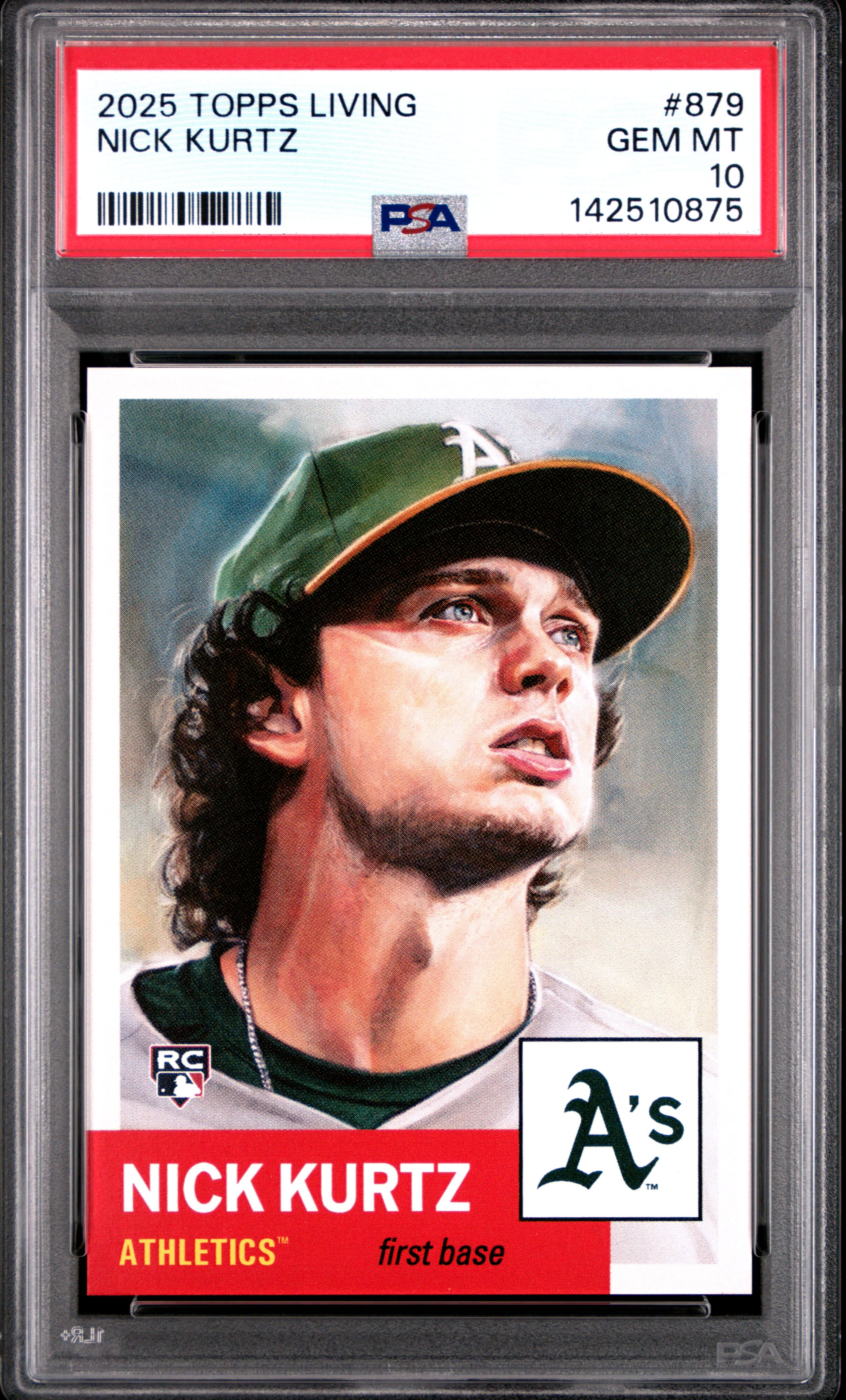 2025 TOPPS LIVING NICK KURTZ #879 GEM MT 10 142510875