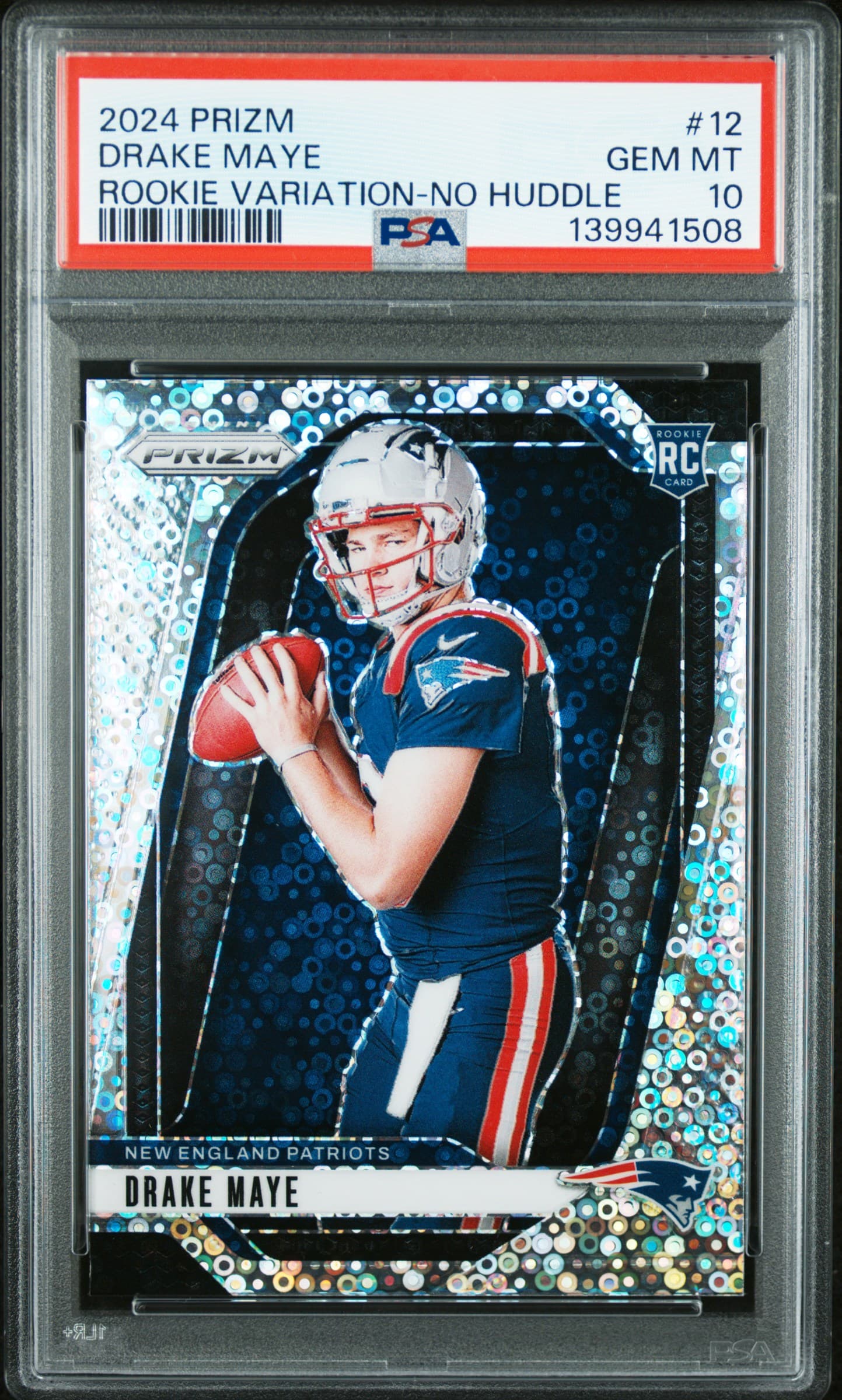 2024 PANINI PRIZM ROOKIE VARIATION DRAKE MAYE #12 ROOKIE VARIATION-NO HUDDLE GEM MT 10 139941508