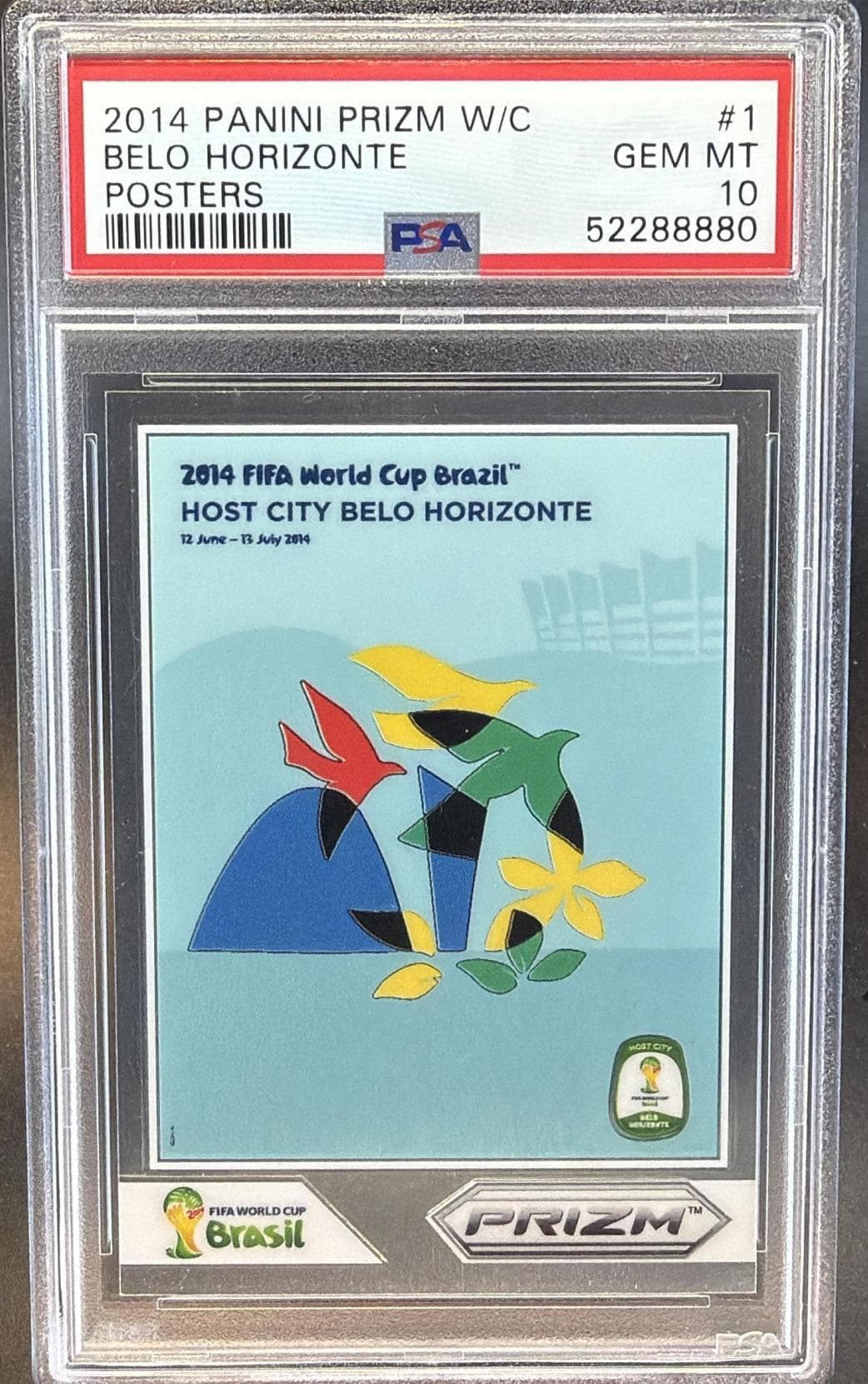 2014 PANINI PRIZM WORLD CUP POSTERS BELO HORIZONTE #1 POSTERS GEM MT 10 52288880