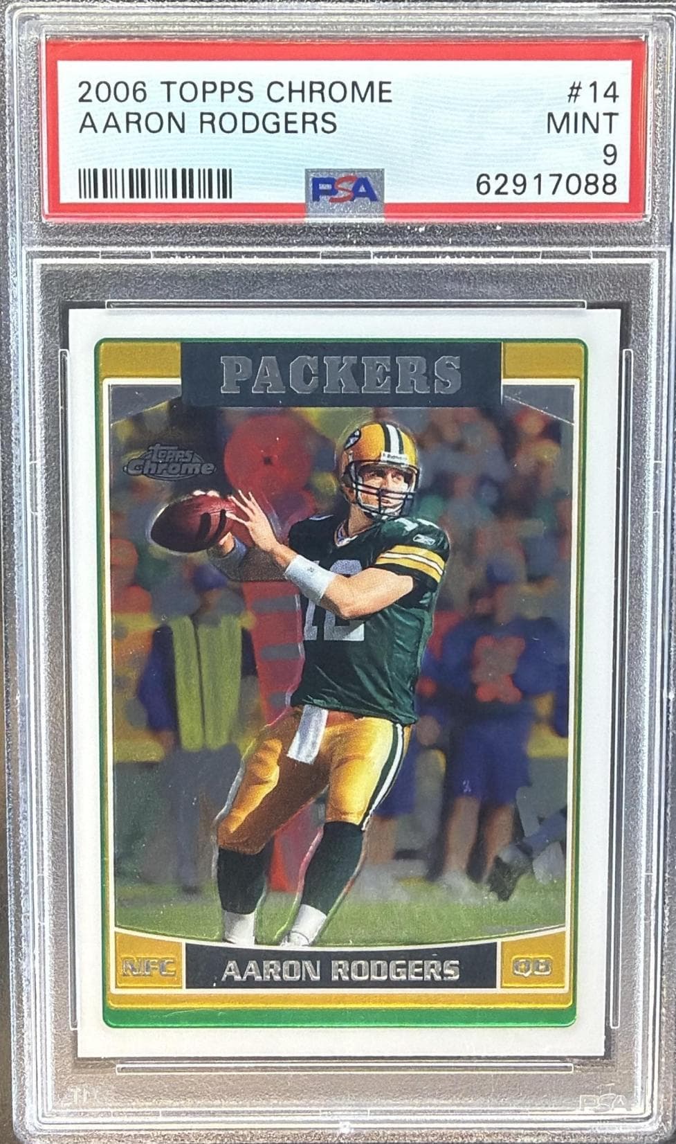 2006 TOPPS CHROME AARON RODGERS #14 MINT 9 62917088