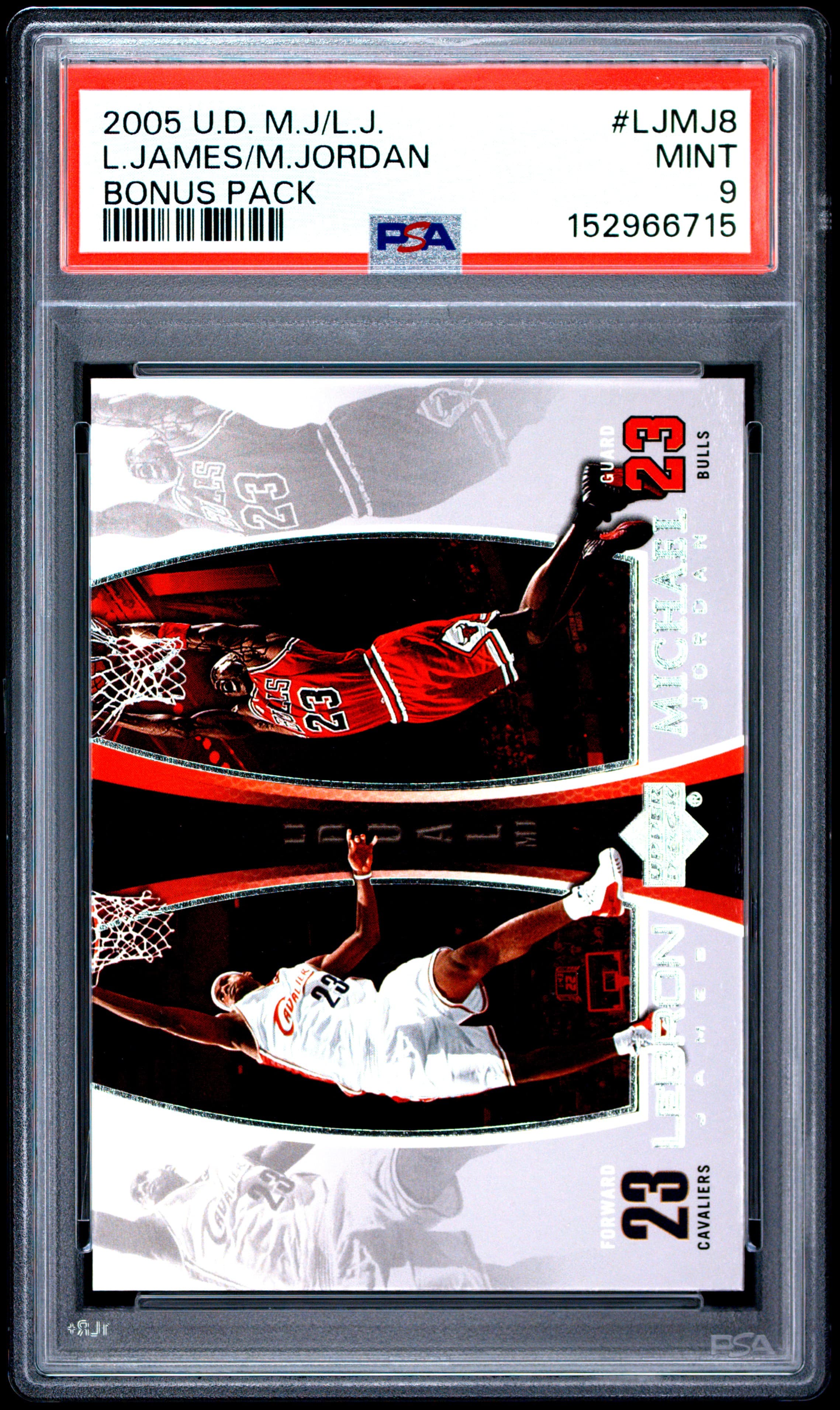2005 UPPER DECK MJ/LJ BONUS PACK L.JAMES/M.JORDAN #LJMJ8 BONUS PACK MINT 9 152966715